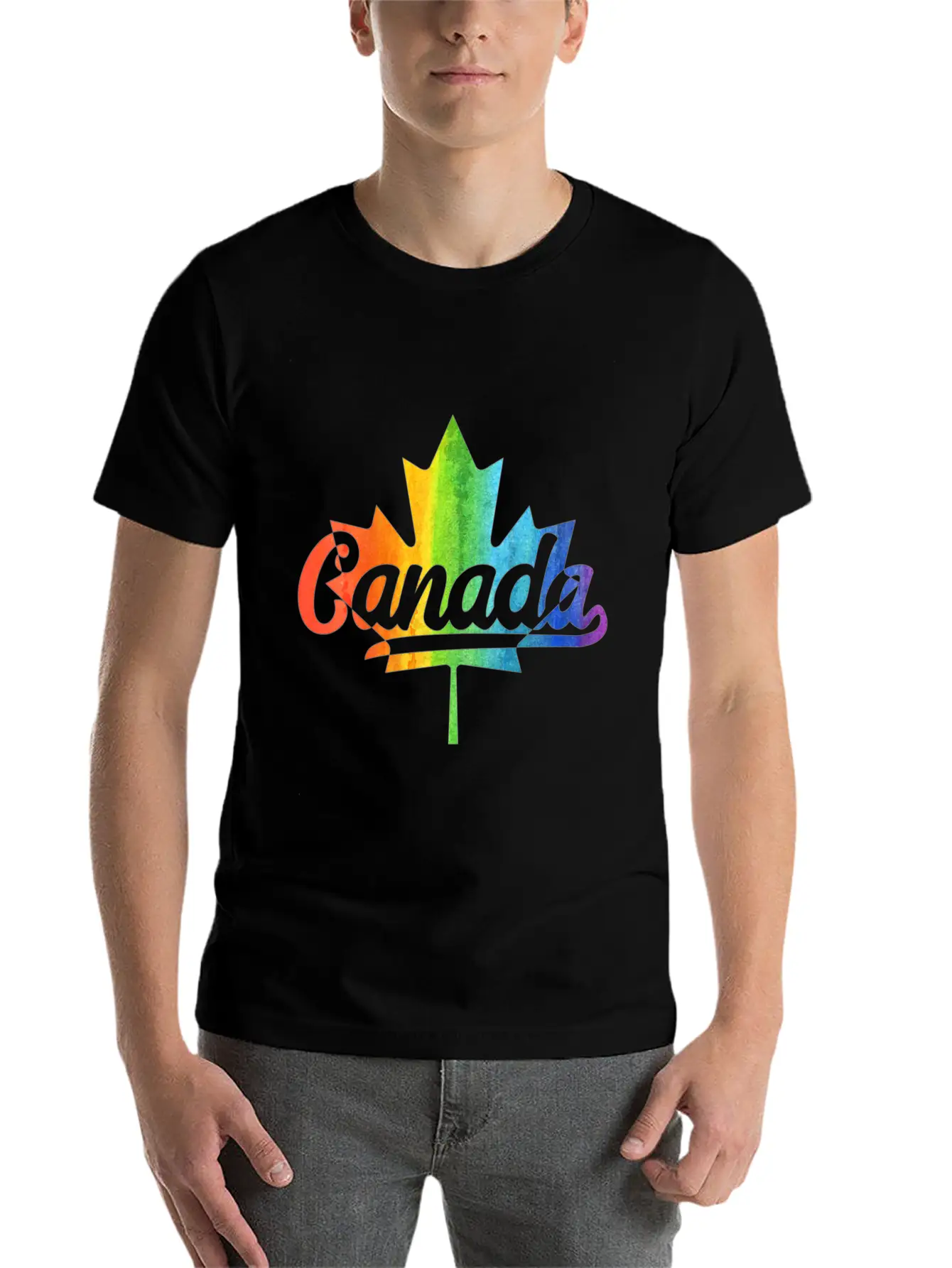 Womens Canada Pride Gay Lesbian Pride Lgbt Unisex Casual T-Shirt – Clean Design For Daily Comfort