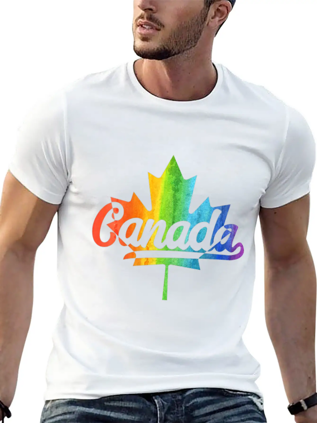 Womens Canada Pride Gay Lesbian Pride Lgbt Unisex Casual T-Shirt – Clean Design For Daily Comfort