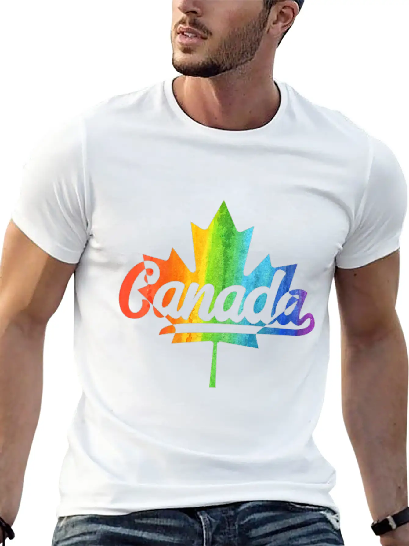 Womens Canada Pride Gay Lesbian Pride Lgbt Unisex Casual T-Shirt – Clean Design For Daily Comfort