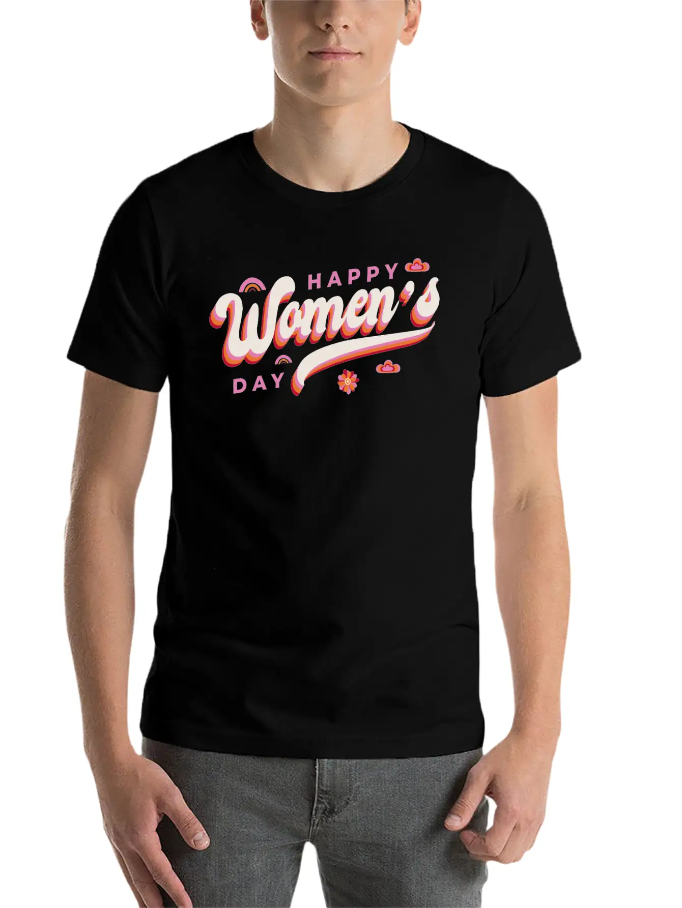 Women's Day Women's Day Saying Unisex Short Sleeve Soft Cotton T-Shirt – Casual Everyday Wear