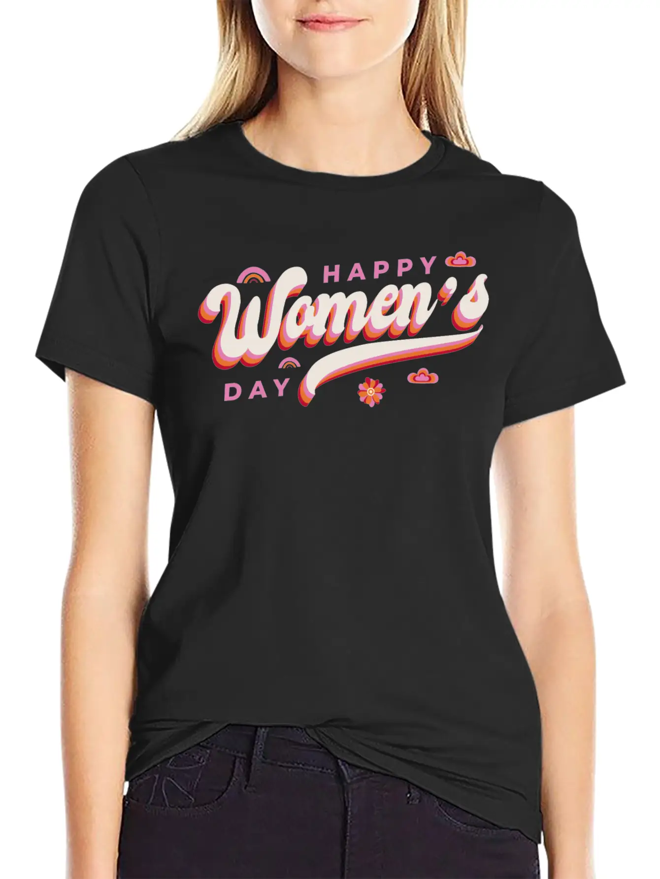 Women's Day Women's Day Saying Unisex Short Sleeve Soft Cotton T-Shirt – Casual Everyday Wear