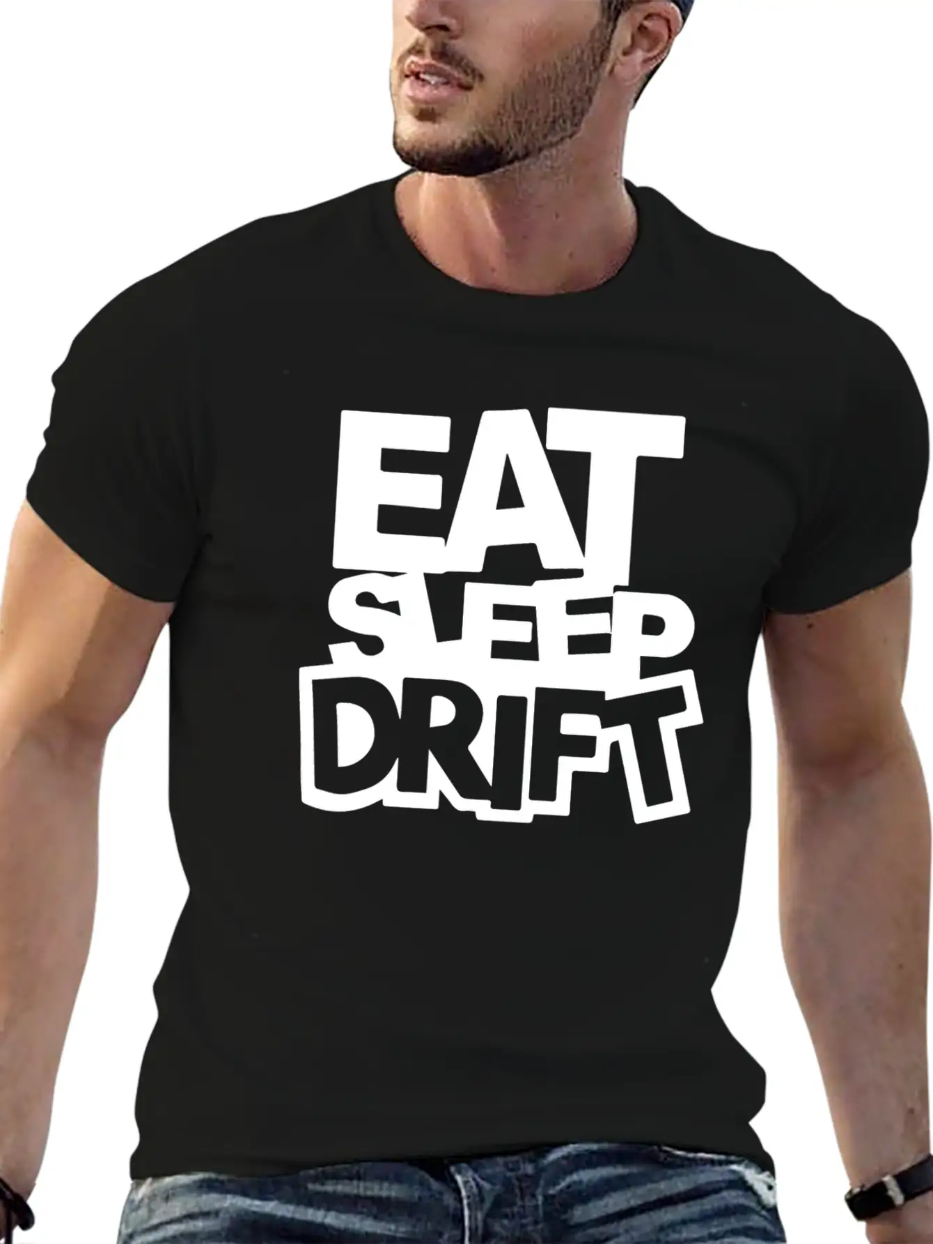 Womens Eat Sleep Breathable Soft Cotton T-Shirt – Timeless Casual Look