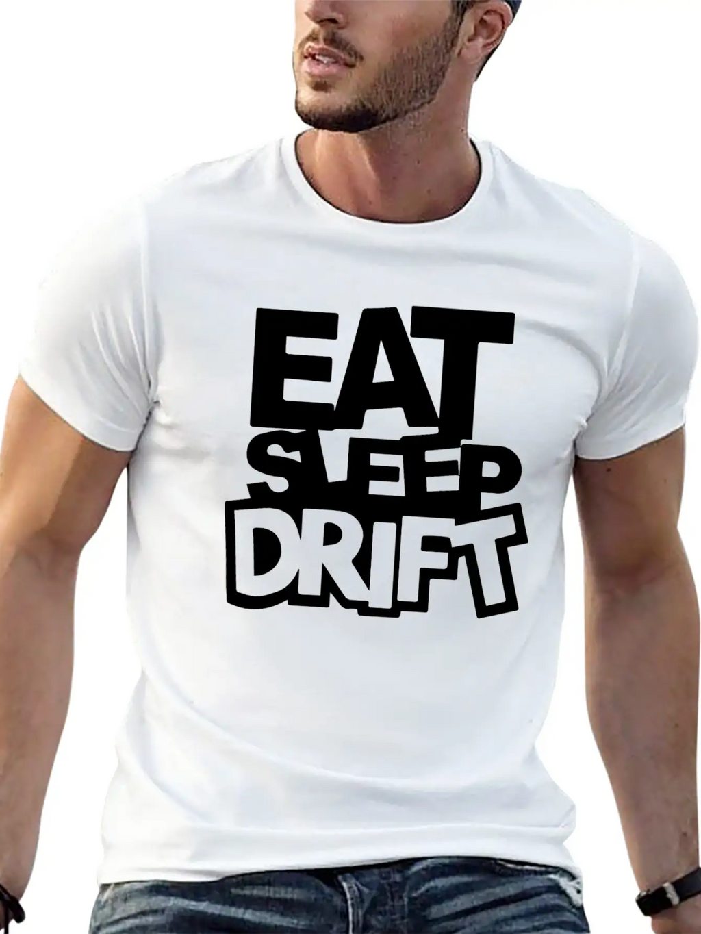 Womens Eat Sleep Breathable Soft Cotton T-Shirt – Timeless Casual Look