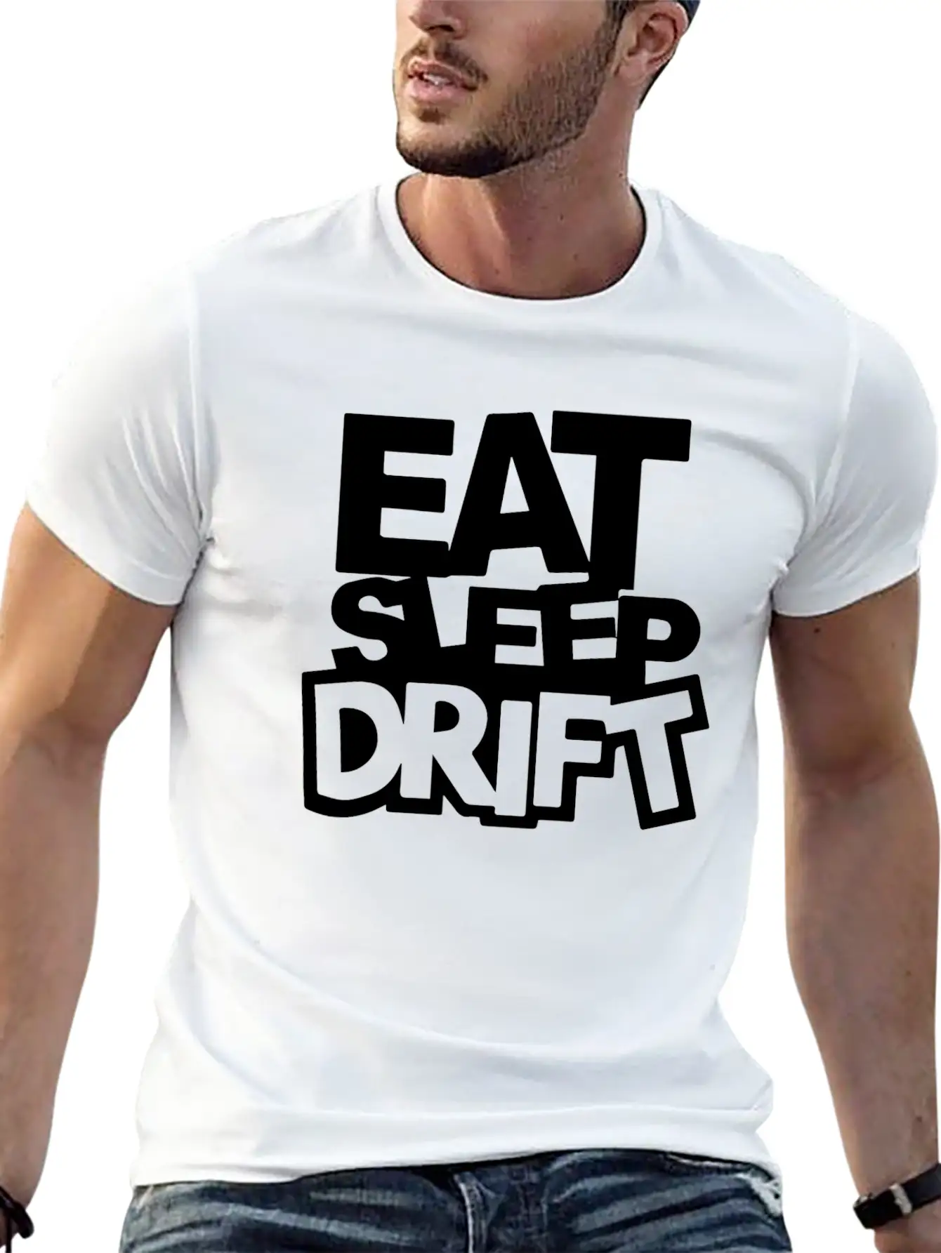 Womens Eat Sleep Breathable Soft Cotton T-Shirt – Timeless Casual Look