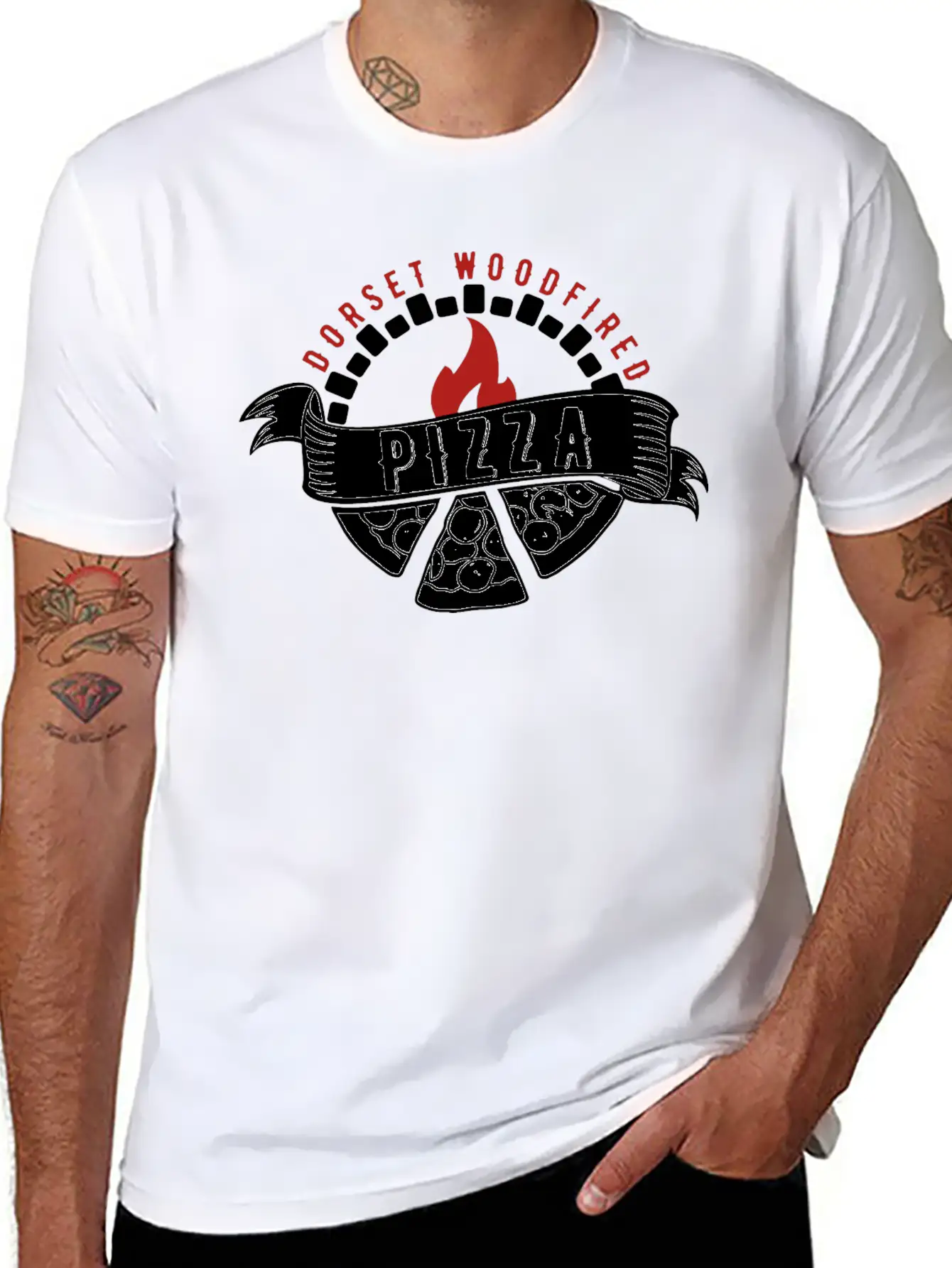 Wood Fired Pizza Breathable Soft Cotton T-Shirt – Timeless Casual Look