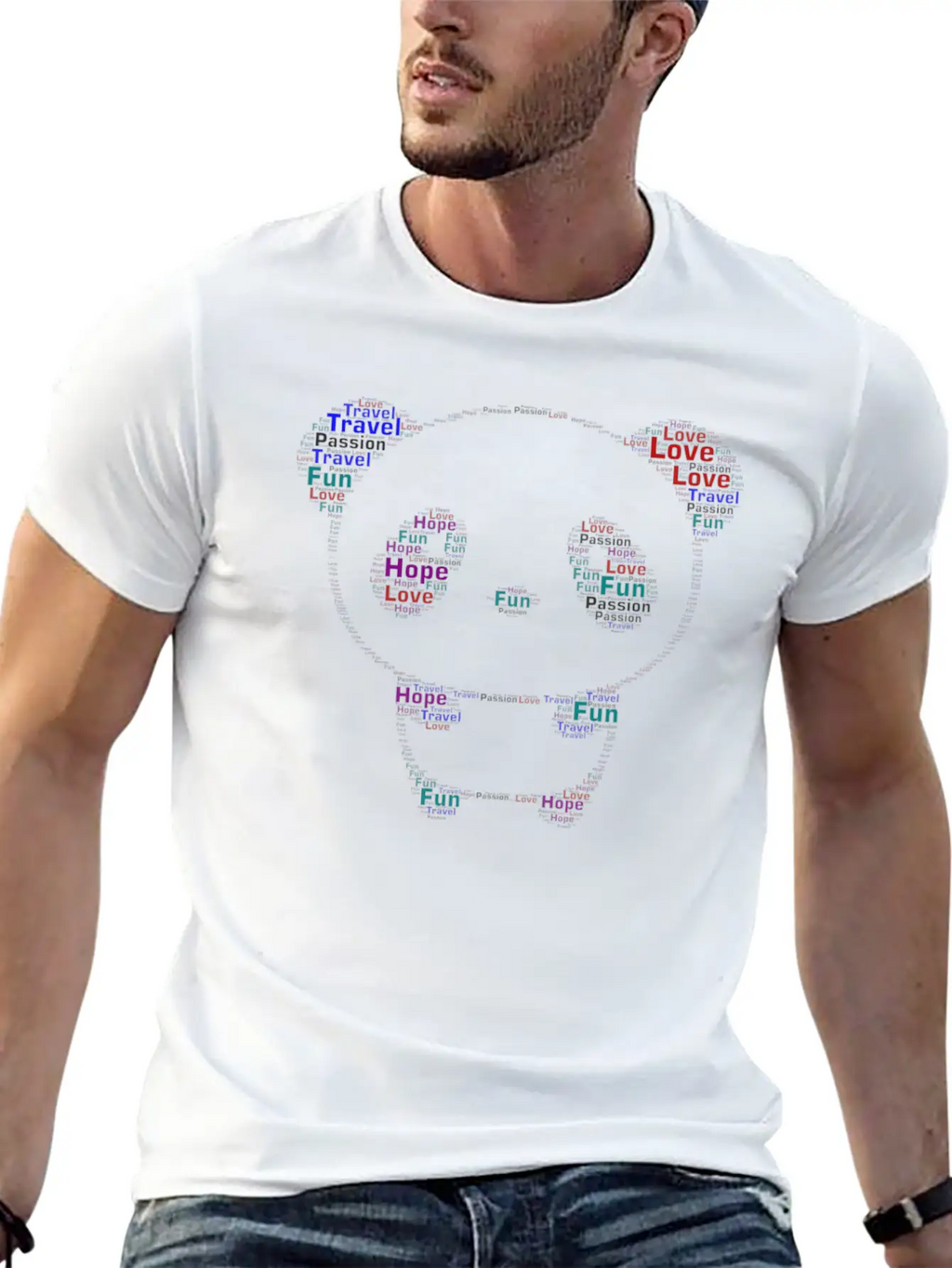 Word Art Unisex Casual T-Shirt – Clean Design For Daily Comfort