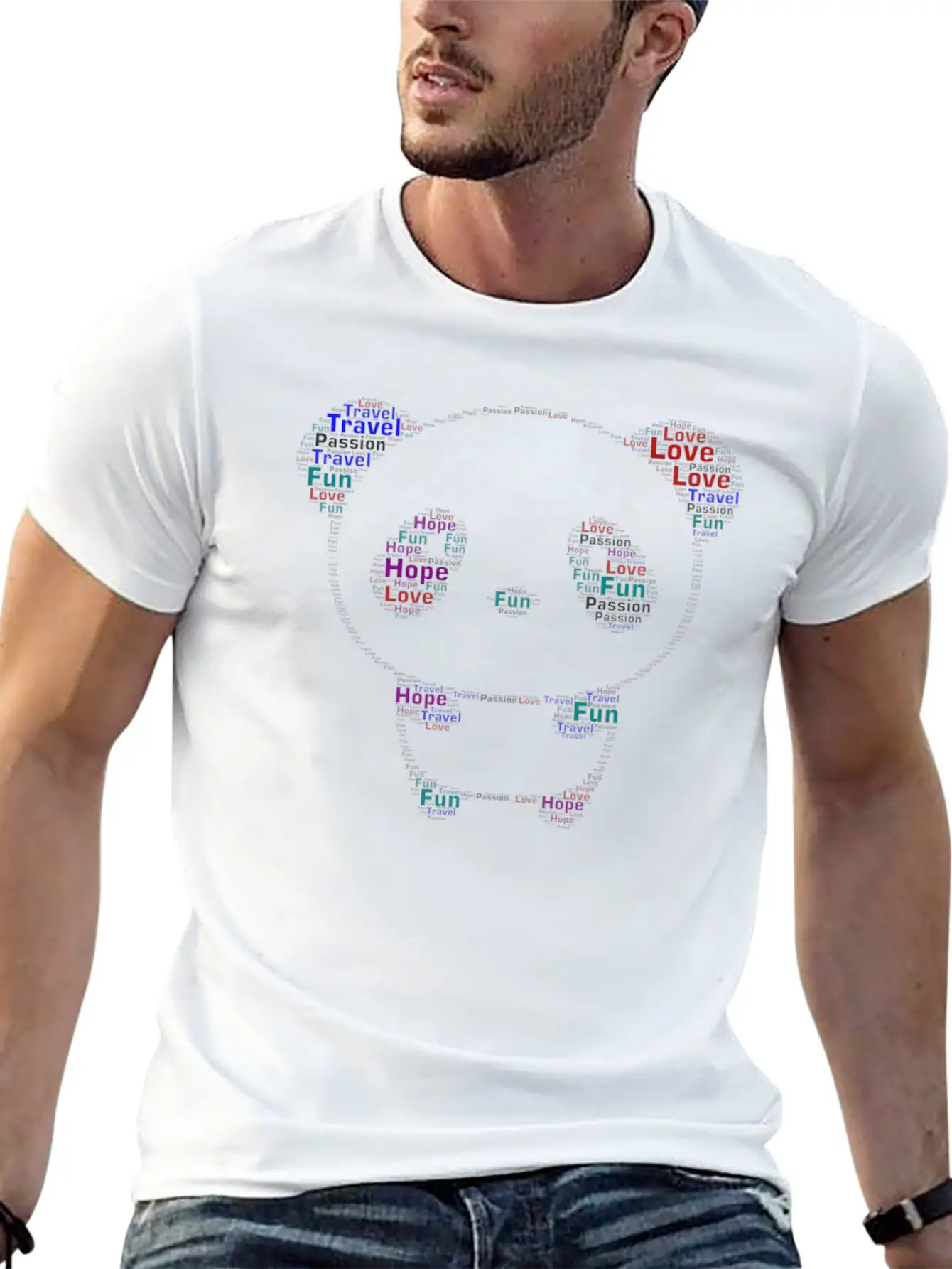 Word Art Unisex Casual T-Shirt – Clean Design For Daily Comfort