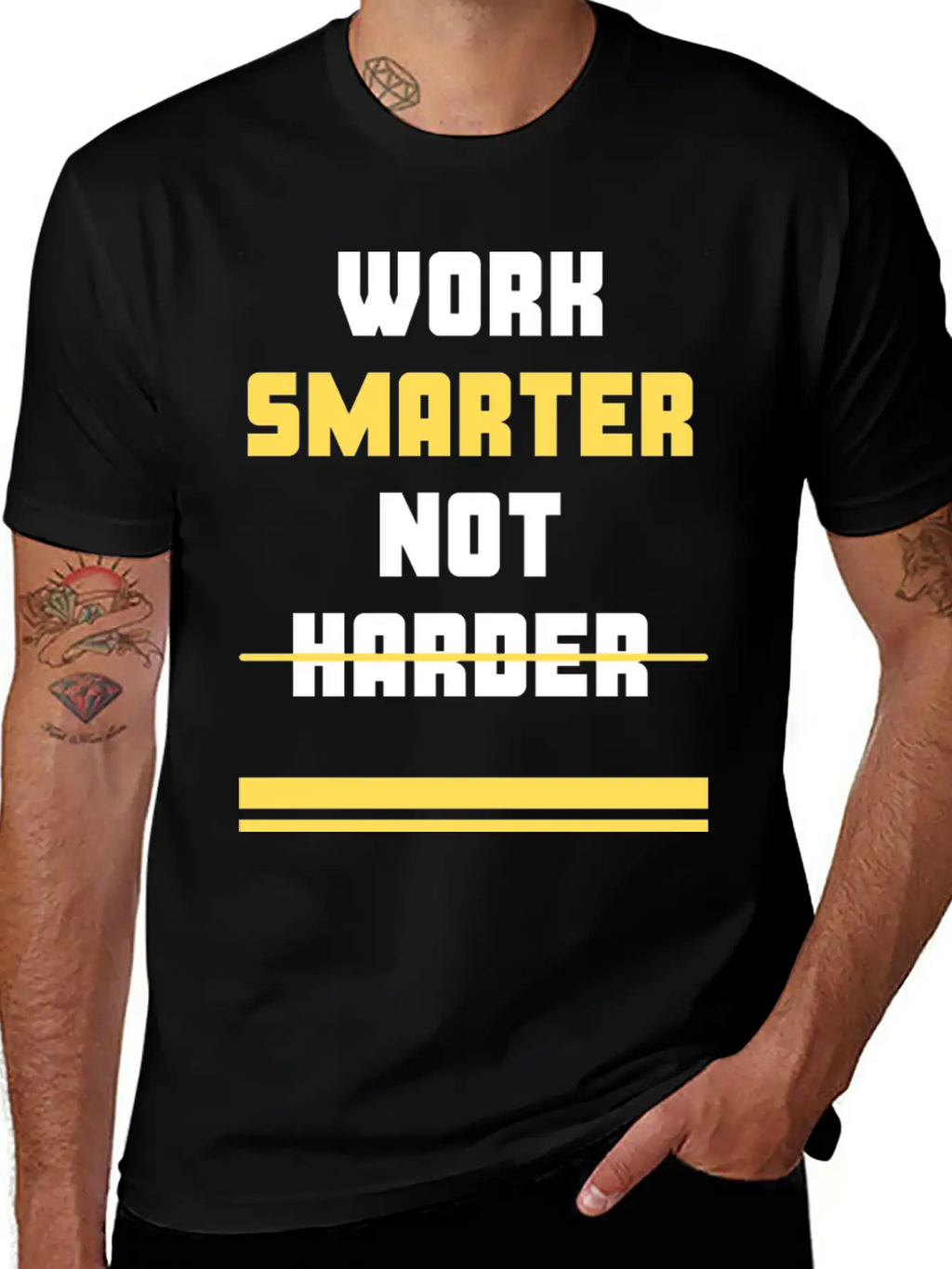 Work Smarter Not Harder Casual Graphic T-Shirt – Simple And Comfortable Daily Wear