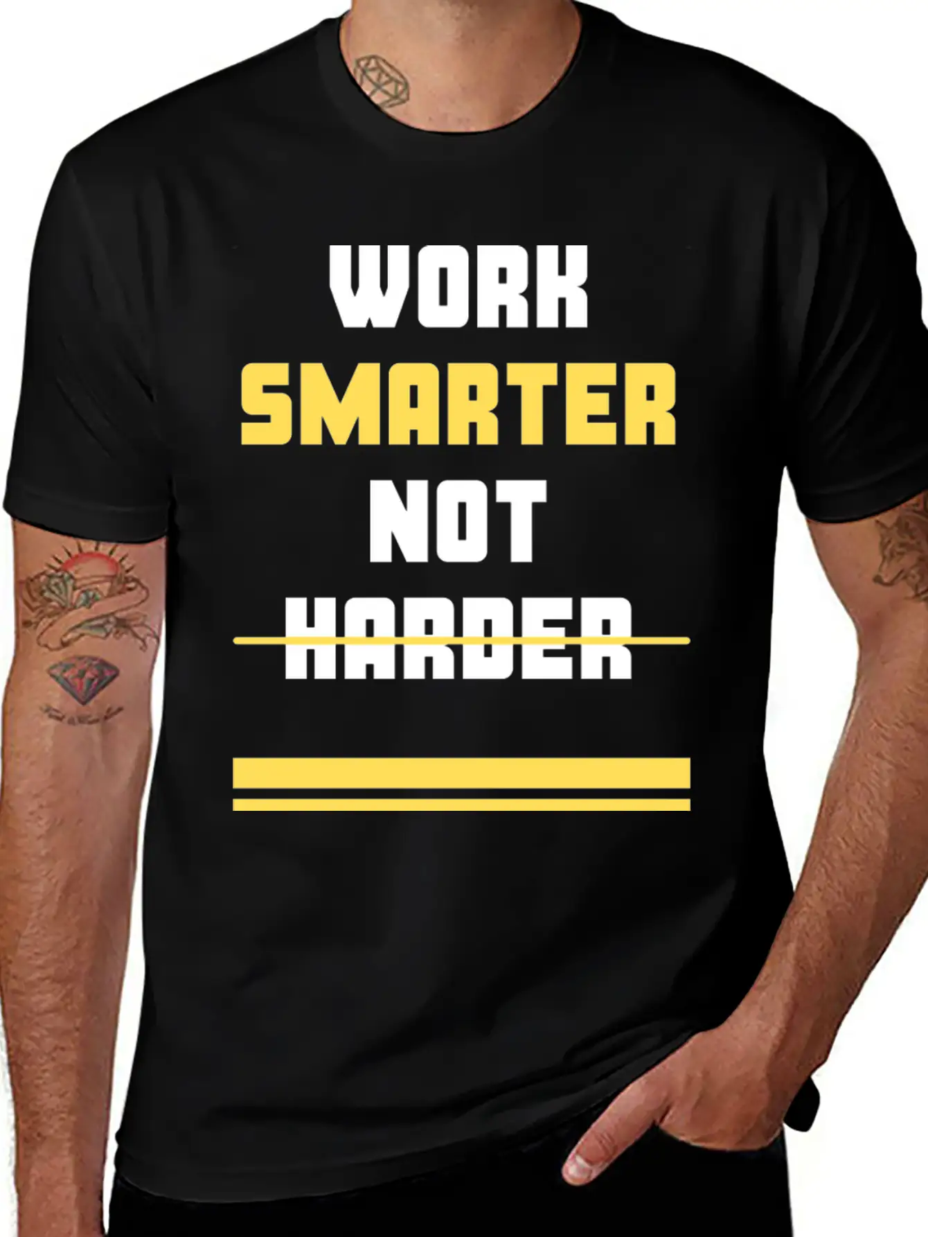 Work Smarter Not Harder Casual Graphic T-Shirt – Simple And Comfortable Daily Wear