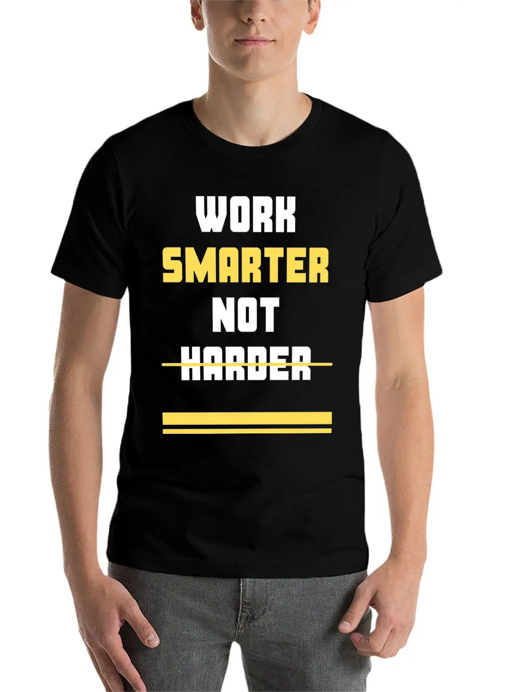 Work Smarter Not Harder Casual Graphic T-Shirt – Simple And Comfortable Daily Wear