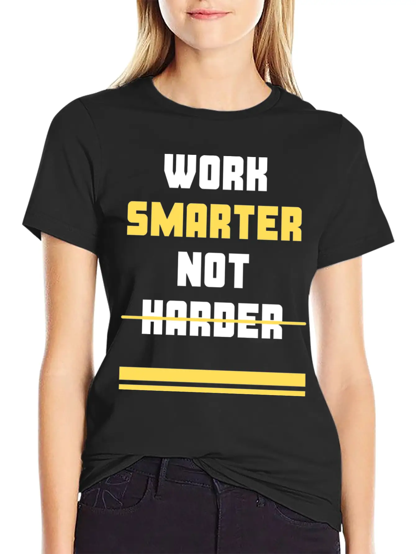 Work Smarter Not Harder Casual Graphic T-Shirt – Simple And Comfortable Daily Wear