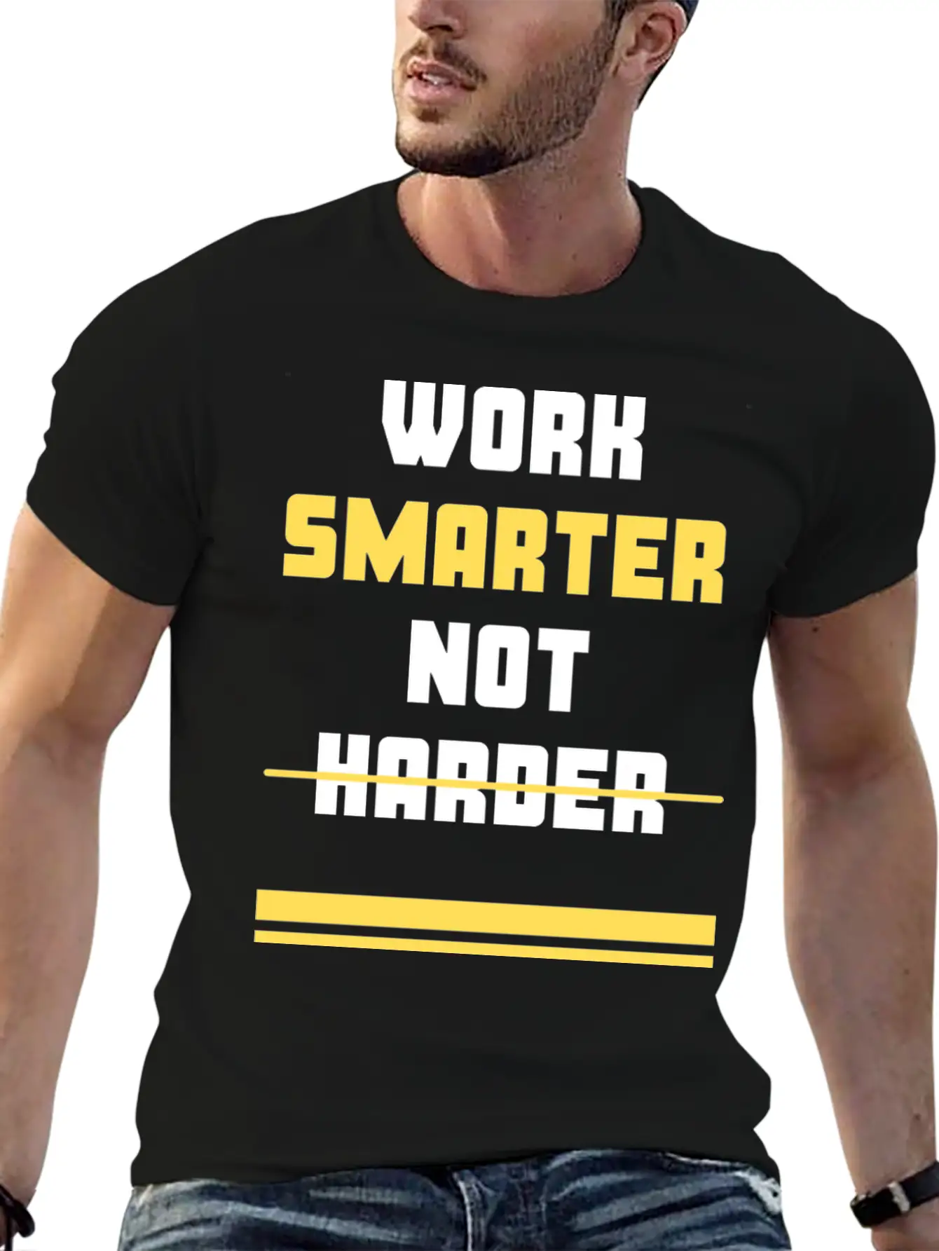 Work Smarter Not Harder Casual Graphic T-Shirt – Simple And Comfortable Daily Wear