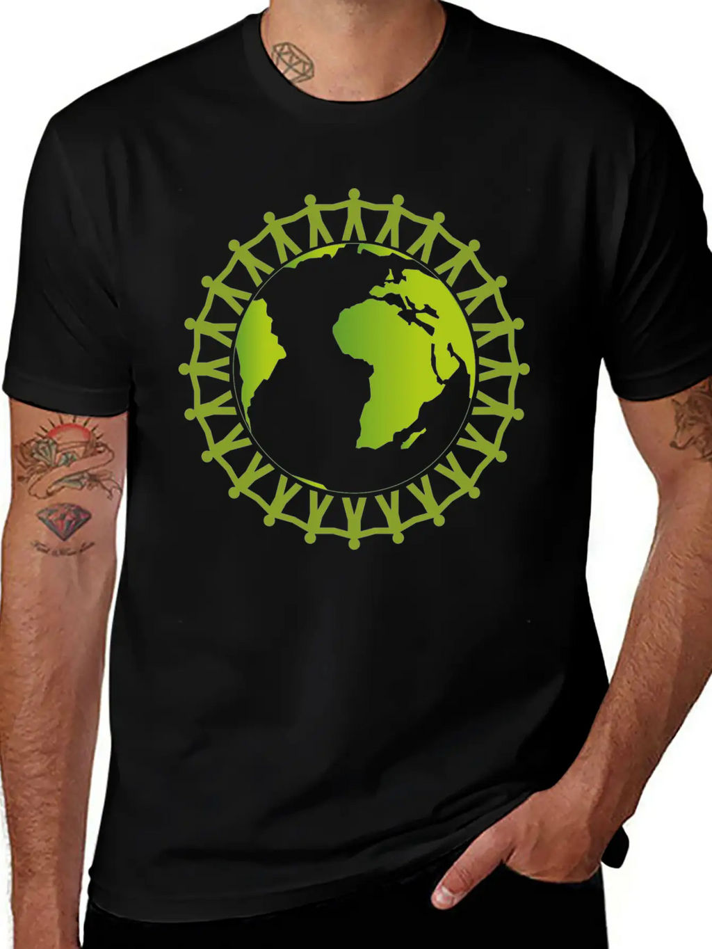 Worker Around The World Unite Breathable Soft Cotton T-Shirt – Timeless Casual Look