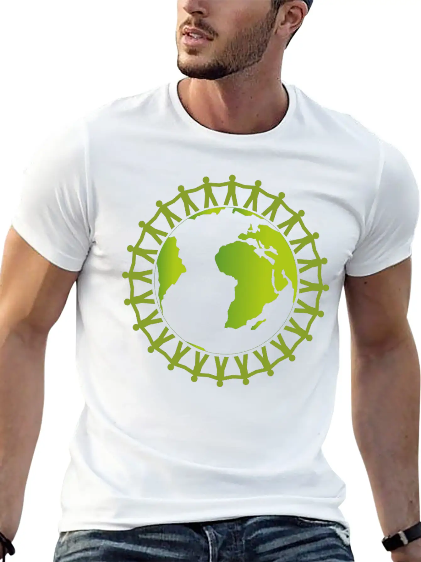 Worker Around The World Unite Breathable Soft Cotton T-Shirt – Timeless Casual Look