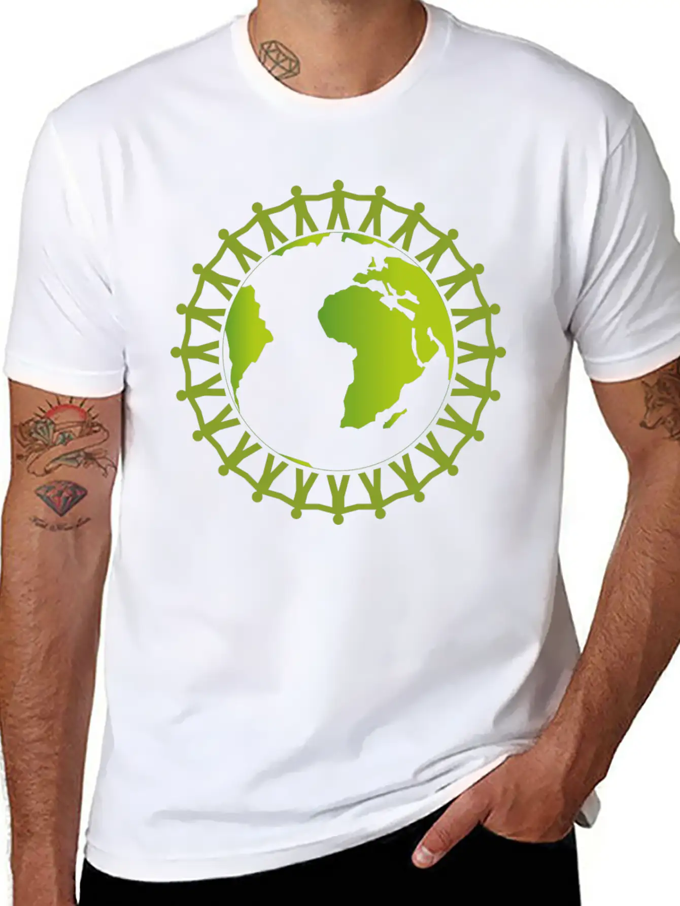 Worker Around The World Unite Breathable Soft Cotton T-Shirt – Timeless Casual Look