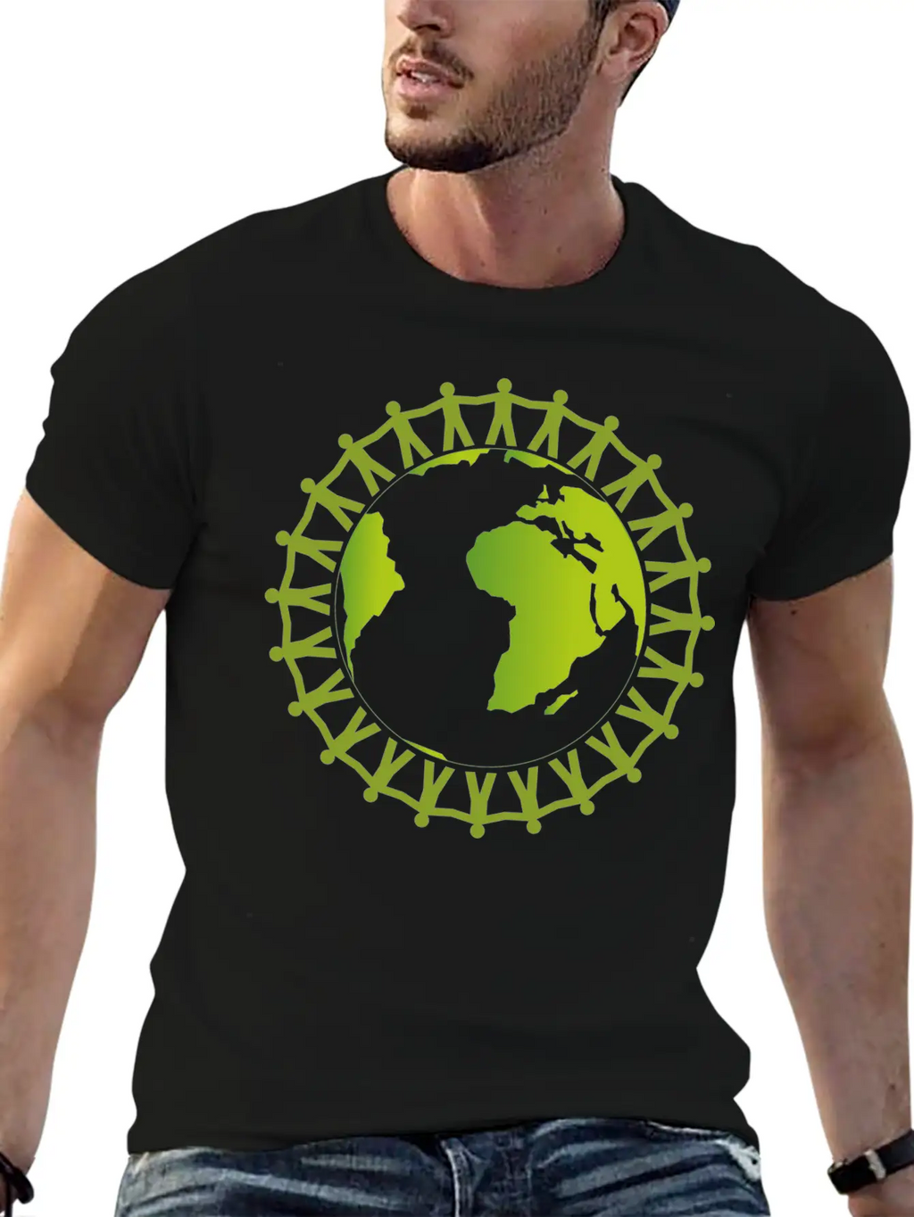 Worker Around The World Unite Breathable Soft Cotton T-Shirt – Timeless Casual Look