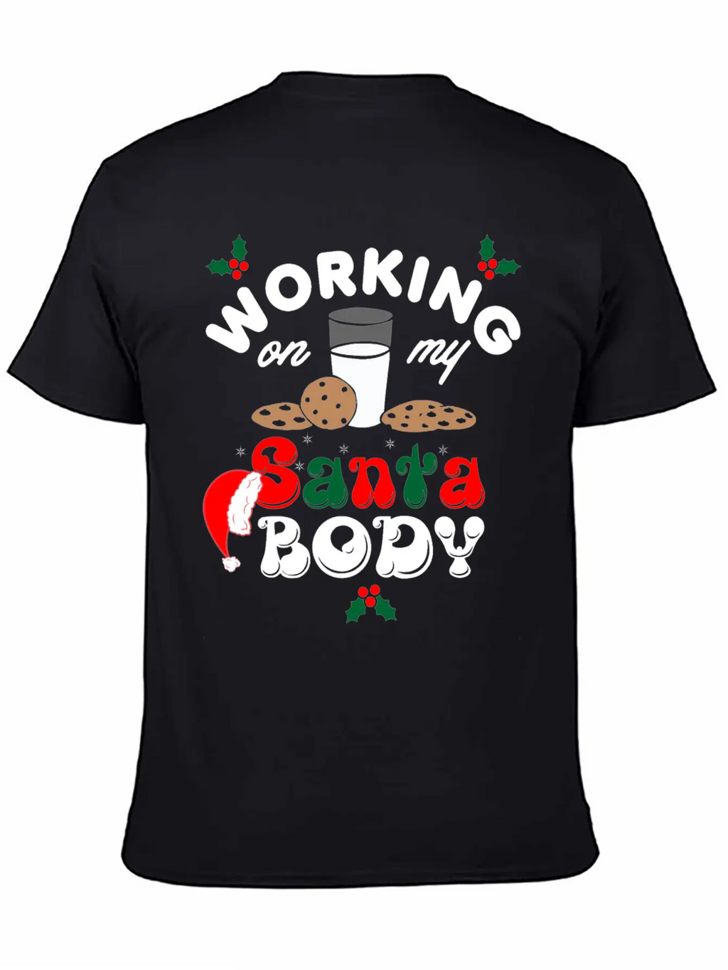 Working On My Santa Body Christmas Unisex Casual T-Shirt – Clean Design For Daily Comfort