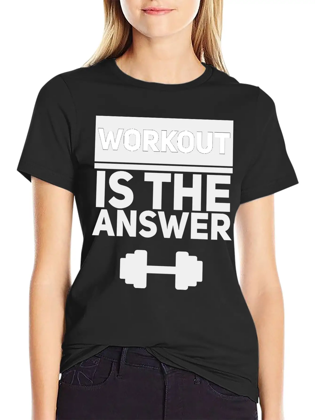 Workout Is The Answer Unisex Casual T-Shirt – Clean Design For Daily Comfort