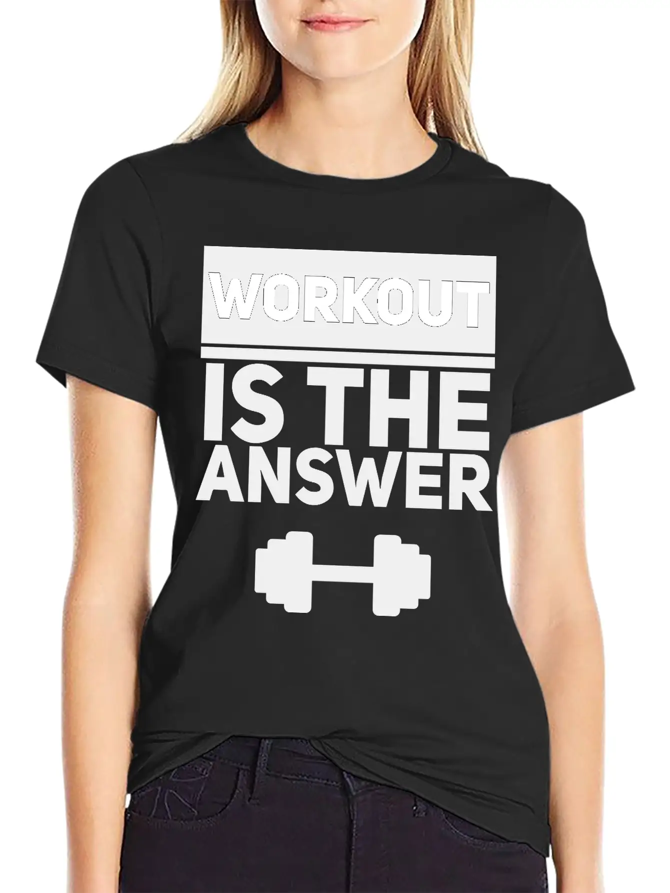 Workout Is The Answer Unisex Casual T-Shirt – Clean Design For Daily Comfort