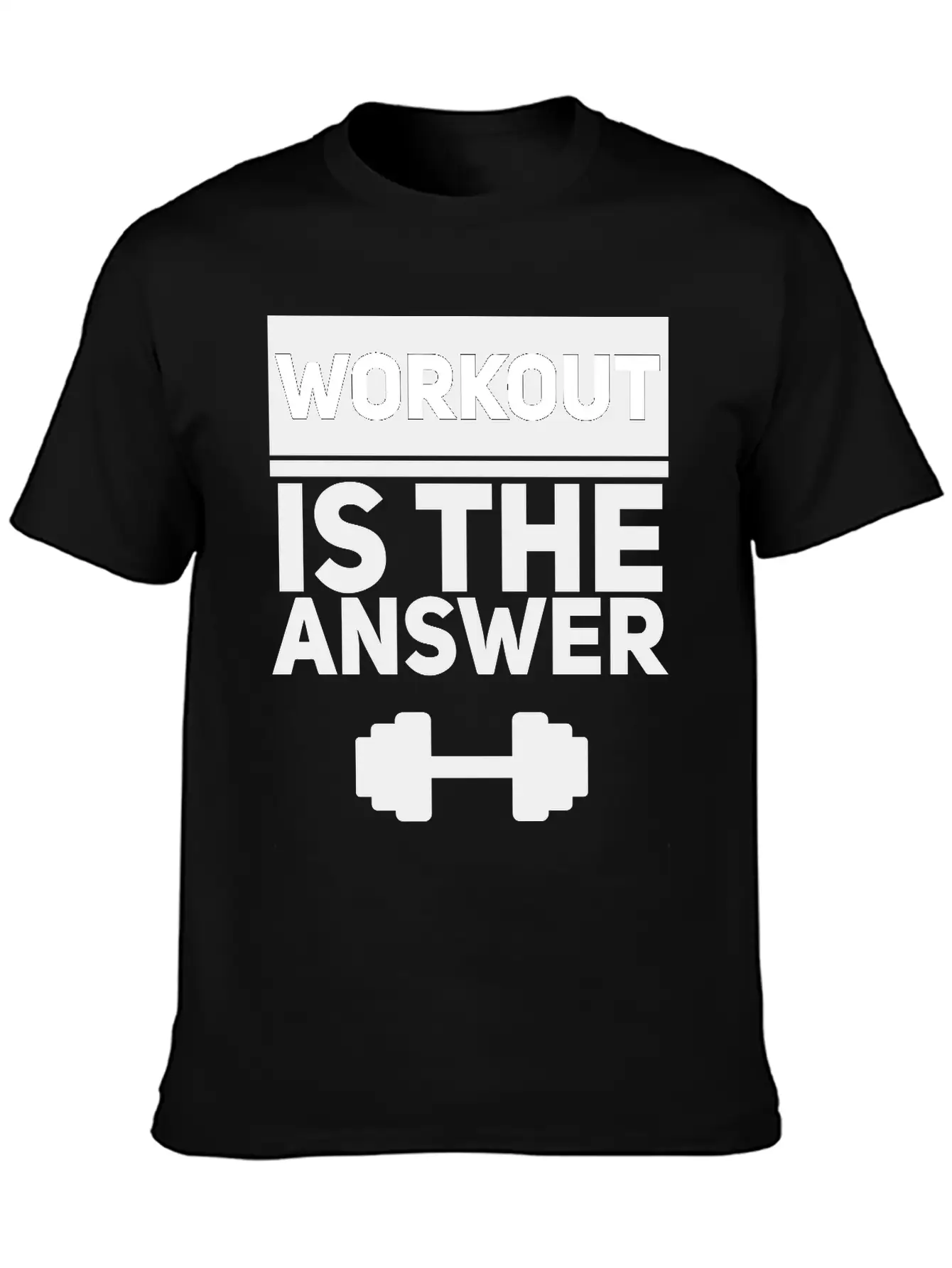 Workout Is The Answer Unisex Casual T-Shirt – Clean Design For Daily Comfort