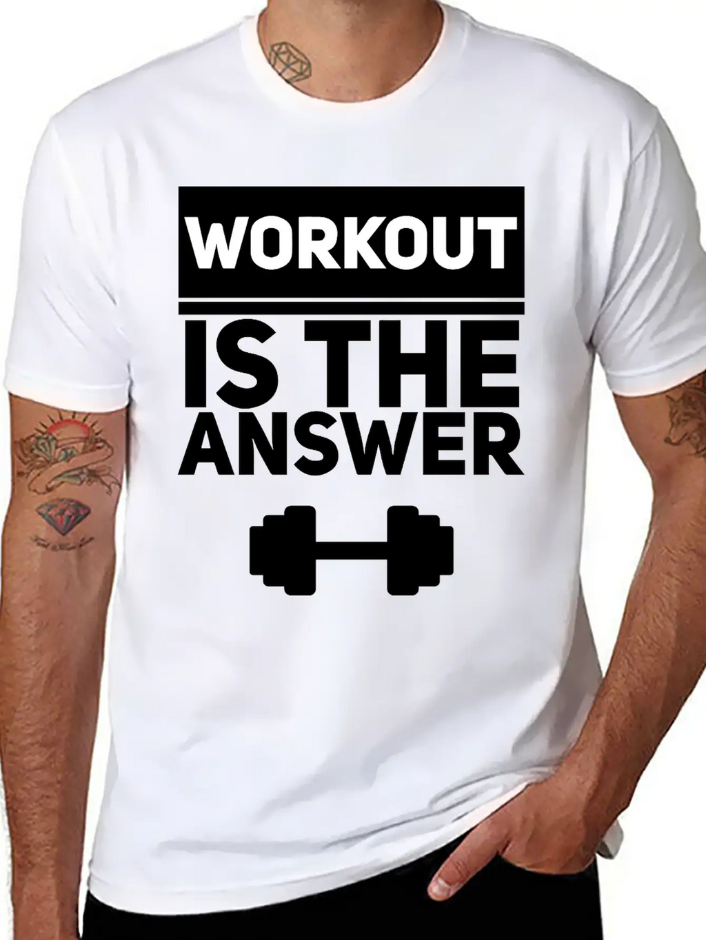 Workout Is The Answer Unisex Casual T-Shirt – Clean Design For Daily Comfort