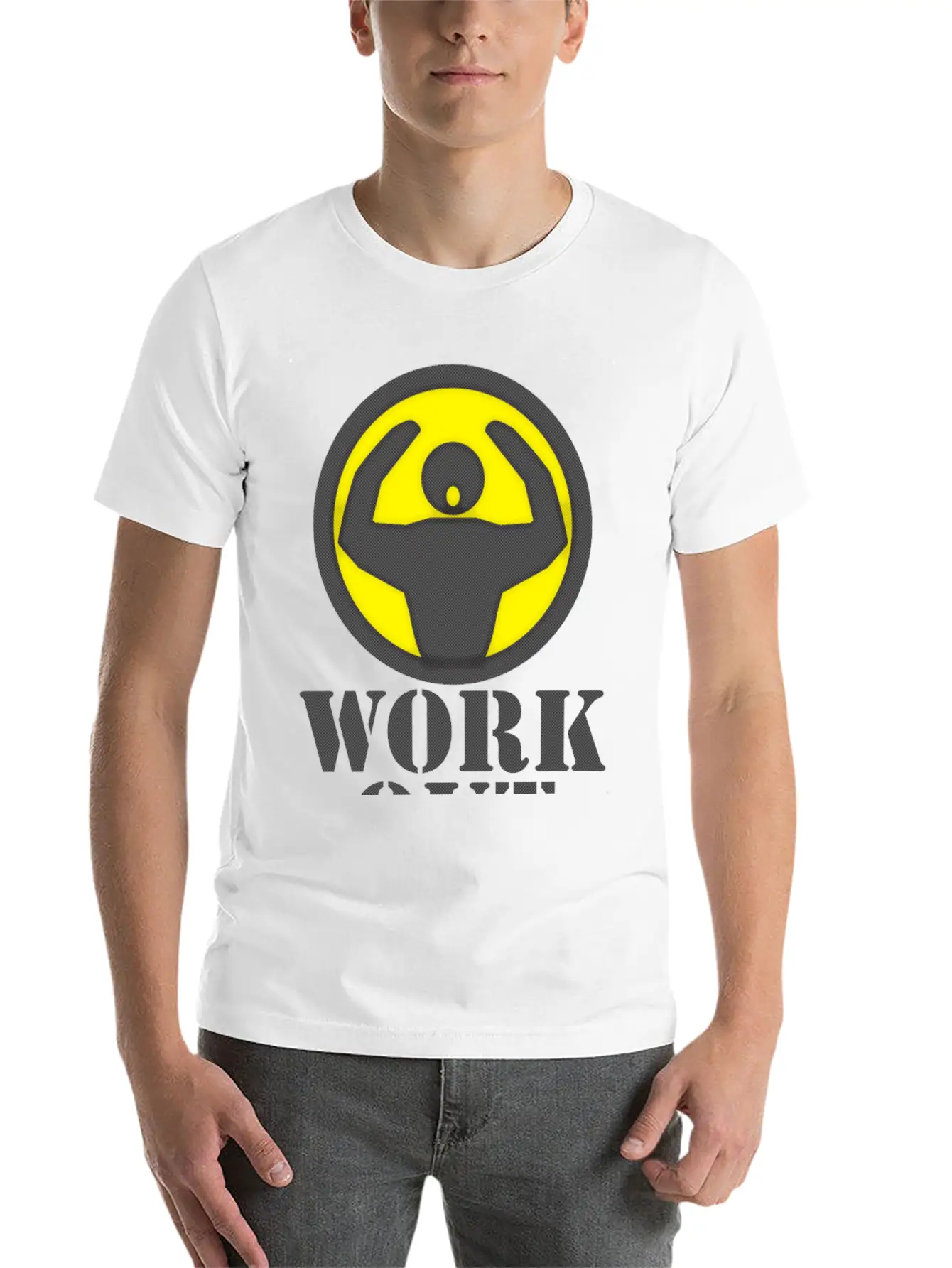 Workout Unisex Short Sleeve Soft Cotton T-Shirt – Casual Everyday Wear