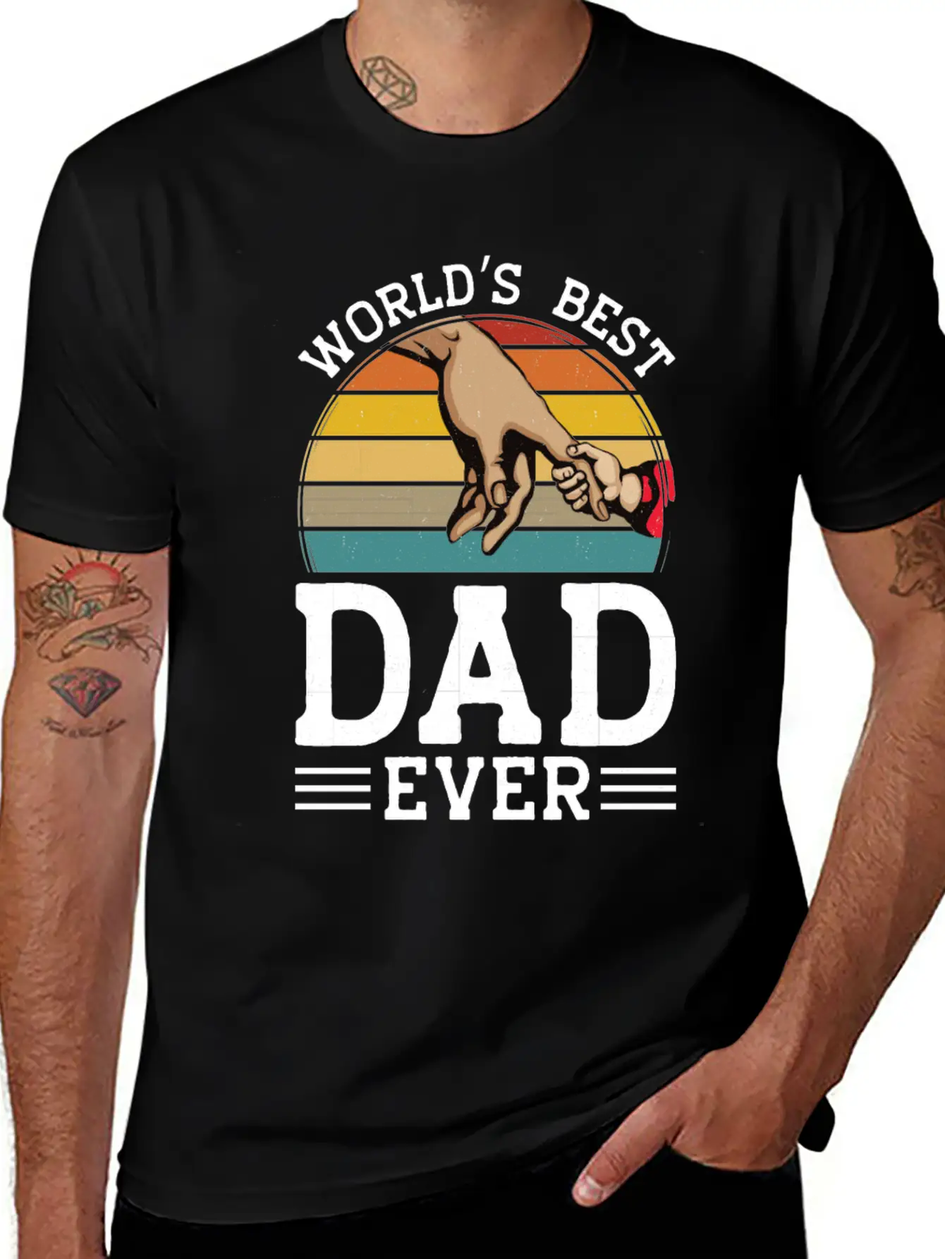 World Best Father Dad Father's Day Gift Daddy Unisex Casual T-Shirt – Clean Design For Daily Comfort