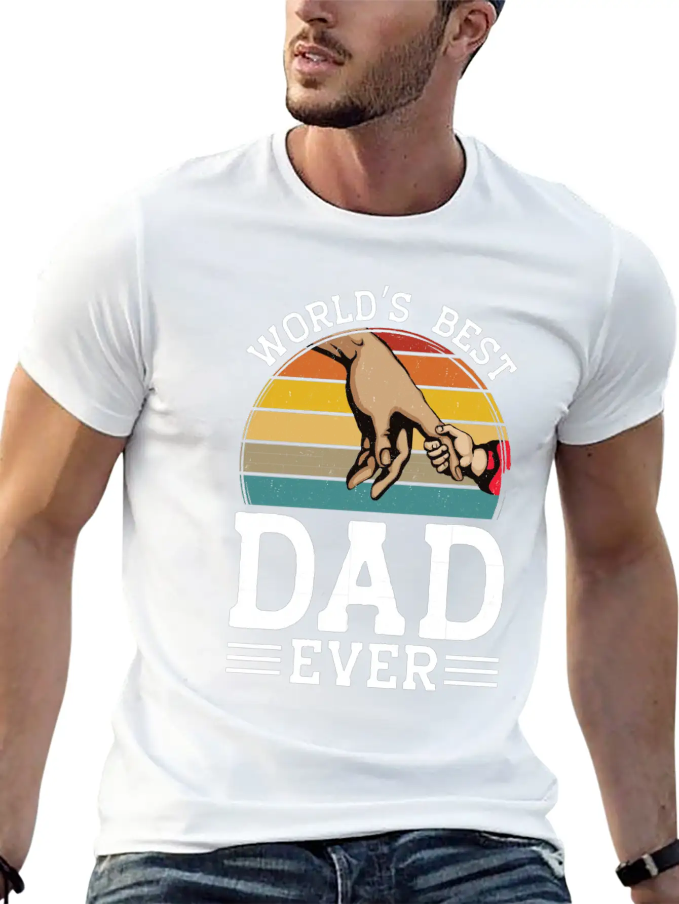 World Best Father Dad Father's Day Gift Daddy Unisex Casual T-Shirt – Clean Design For Daily Comfort