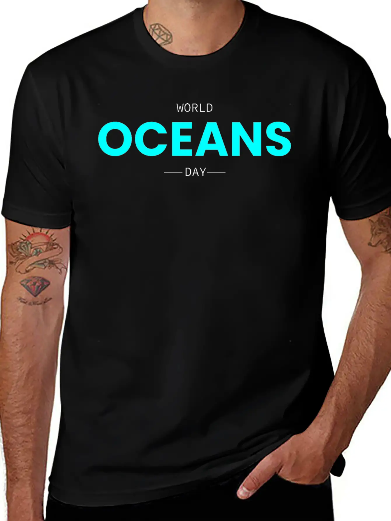 World Oceans Day Essential Cotton Tee For Daily Outfits – Unisex Style