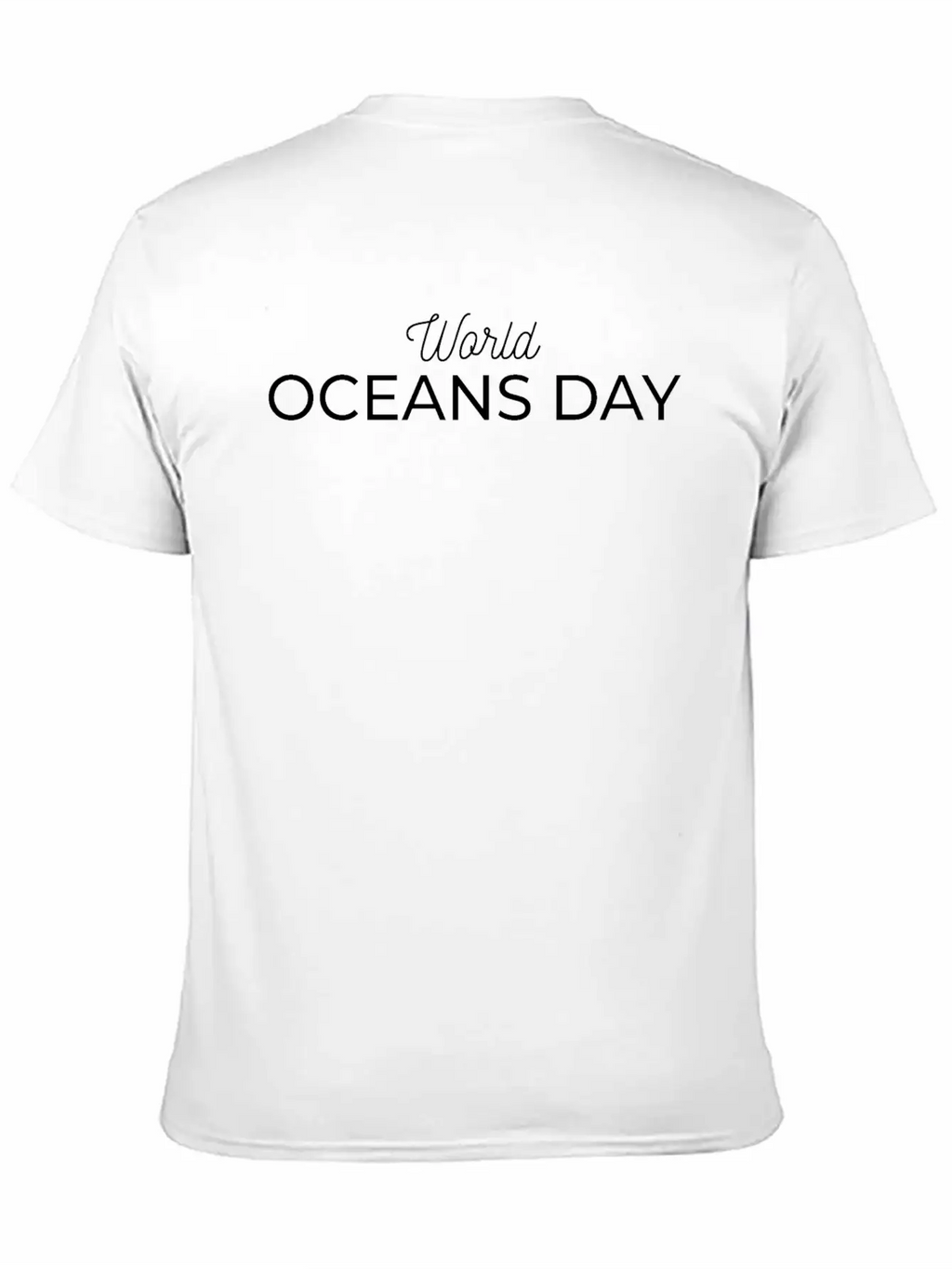 World Oceans Day Unisex Casual T-Shirt – Clean Design For Daily Comfort