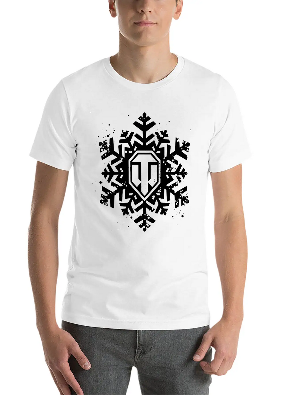 World Of Tanks Snowflake Stylish Everyday T-Shirt – Unisex Basic Cotton Tee