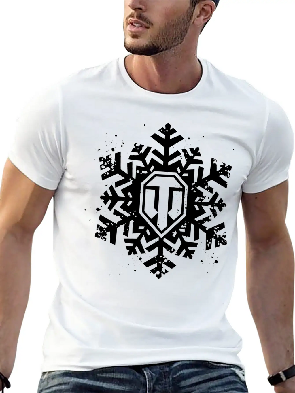 World Of Tanks Snowflake Stylish Everyday T-Shirt – Unisex Basic Cotton Tee