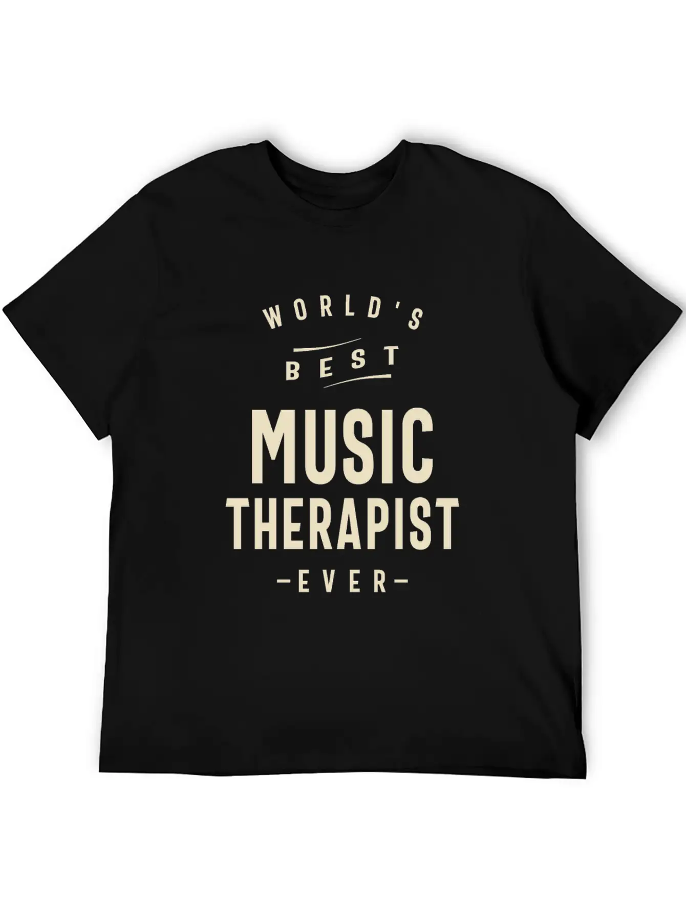World's Best Music Therapist Breathable Soft Cotton T-Shirt – Timeless Casual Look