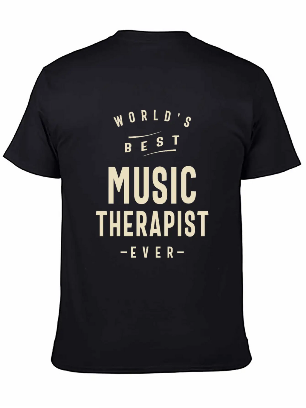 World's Best Music Therapist Breathable Soft Cotton T-Shirt – Timeless Casual Look