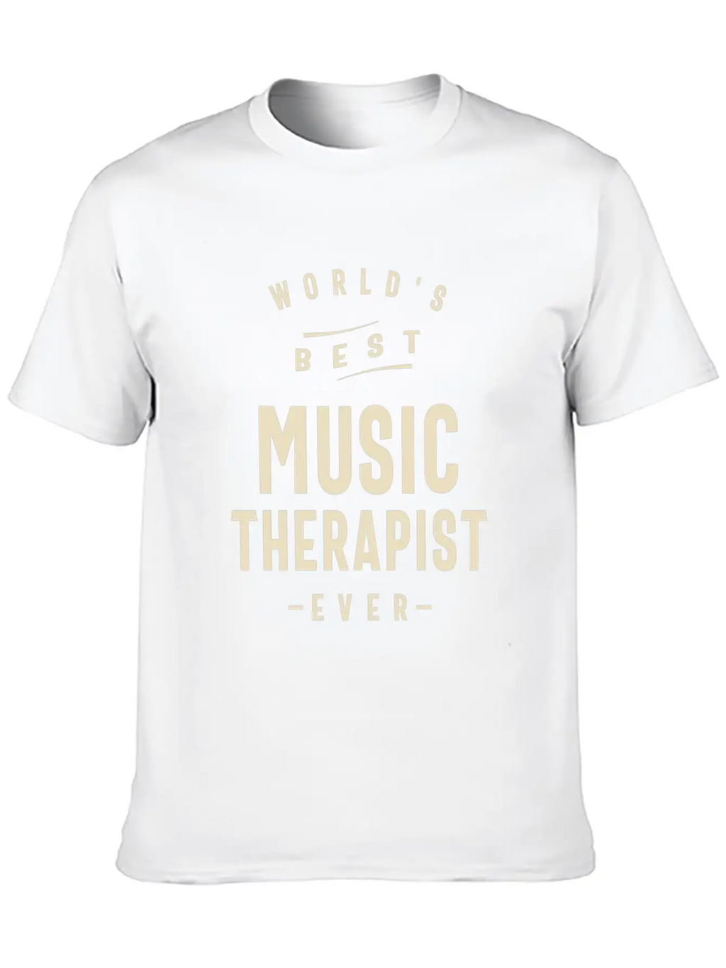 World's Best Music Therapist Breathable Soft Cotton T-Shirt – Timeless Casual Look