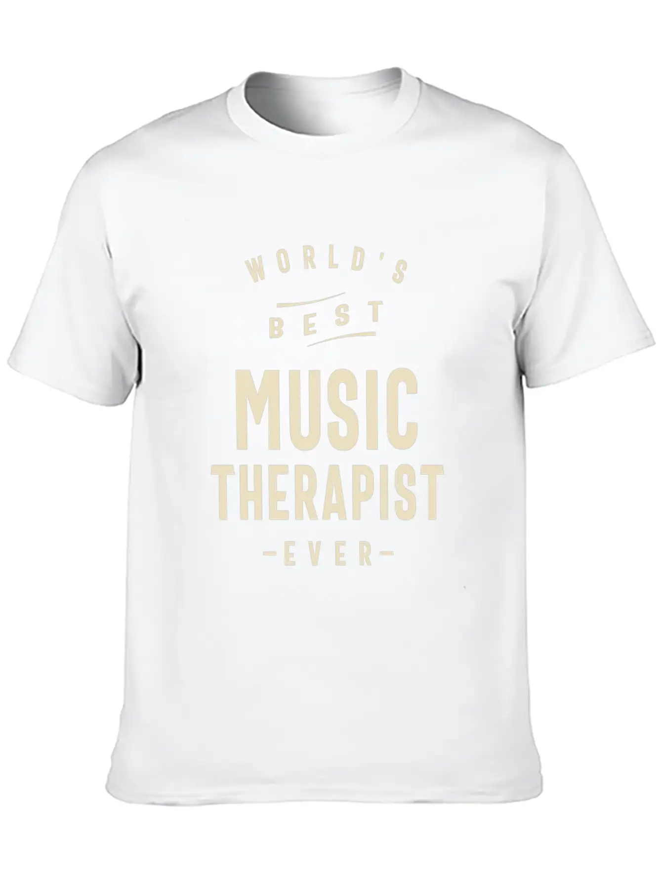 World's Best Music Therapist Breathable Soft Cotton T-Shirt – Timeless Casual Look
