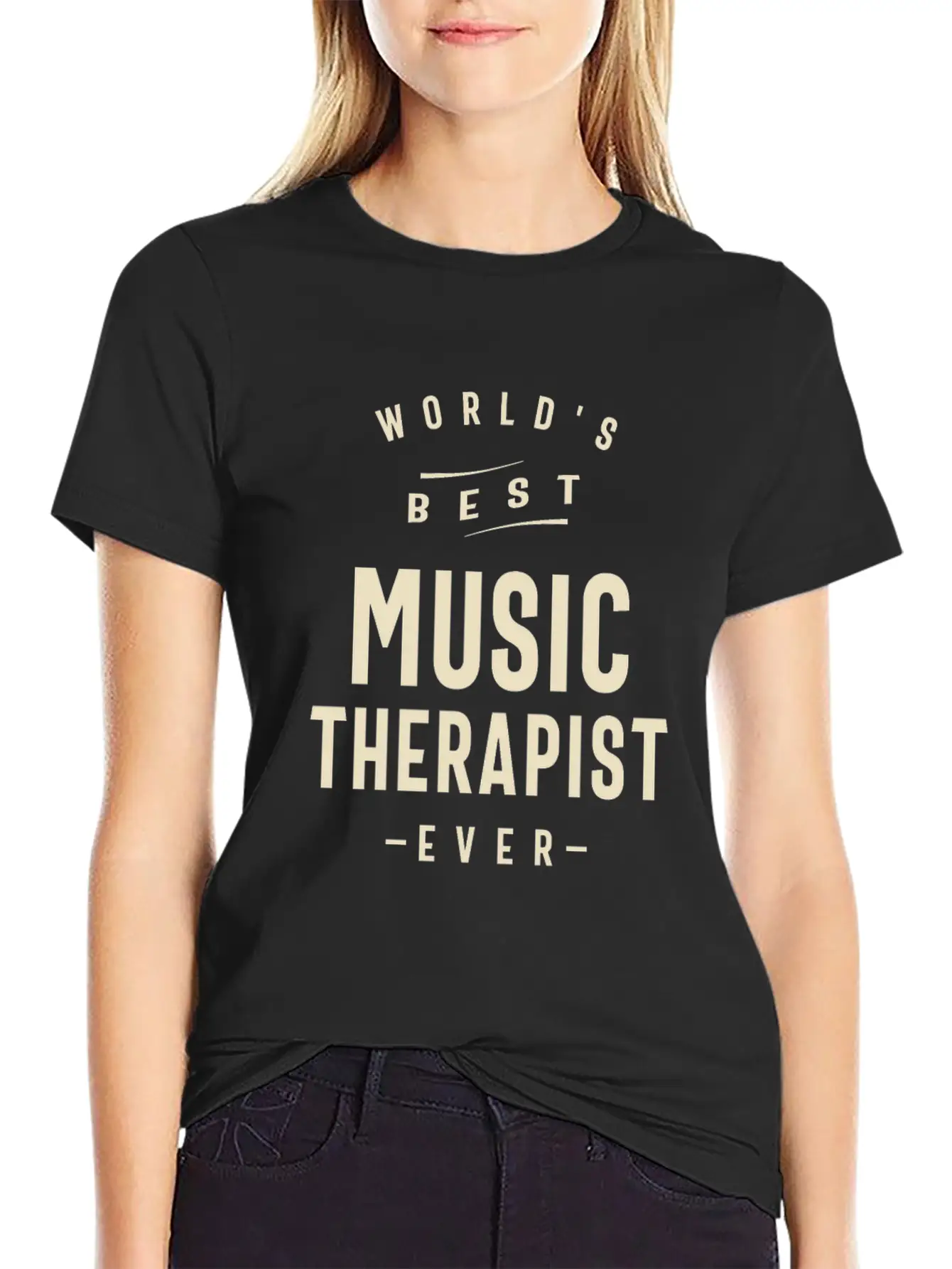 World's Best Music Therapist Breathable Soft Cotton T-Shirt – Timeless Casual Look