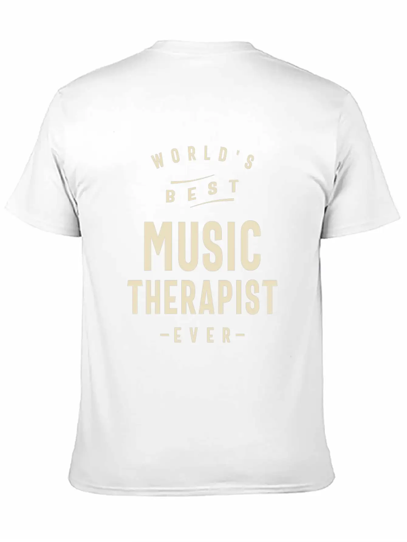 World's Best Music Therapist Breathable Soft Cotton T-Shirt – Timeless Casual Look