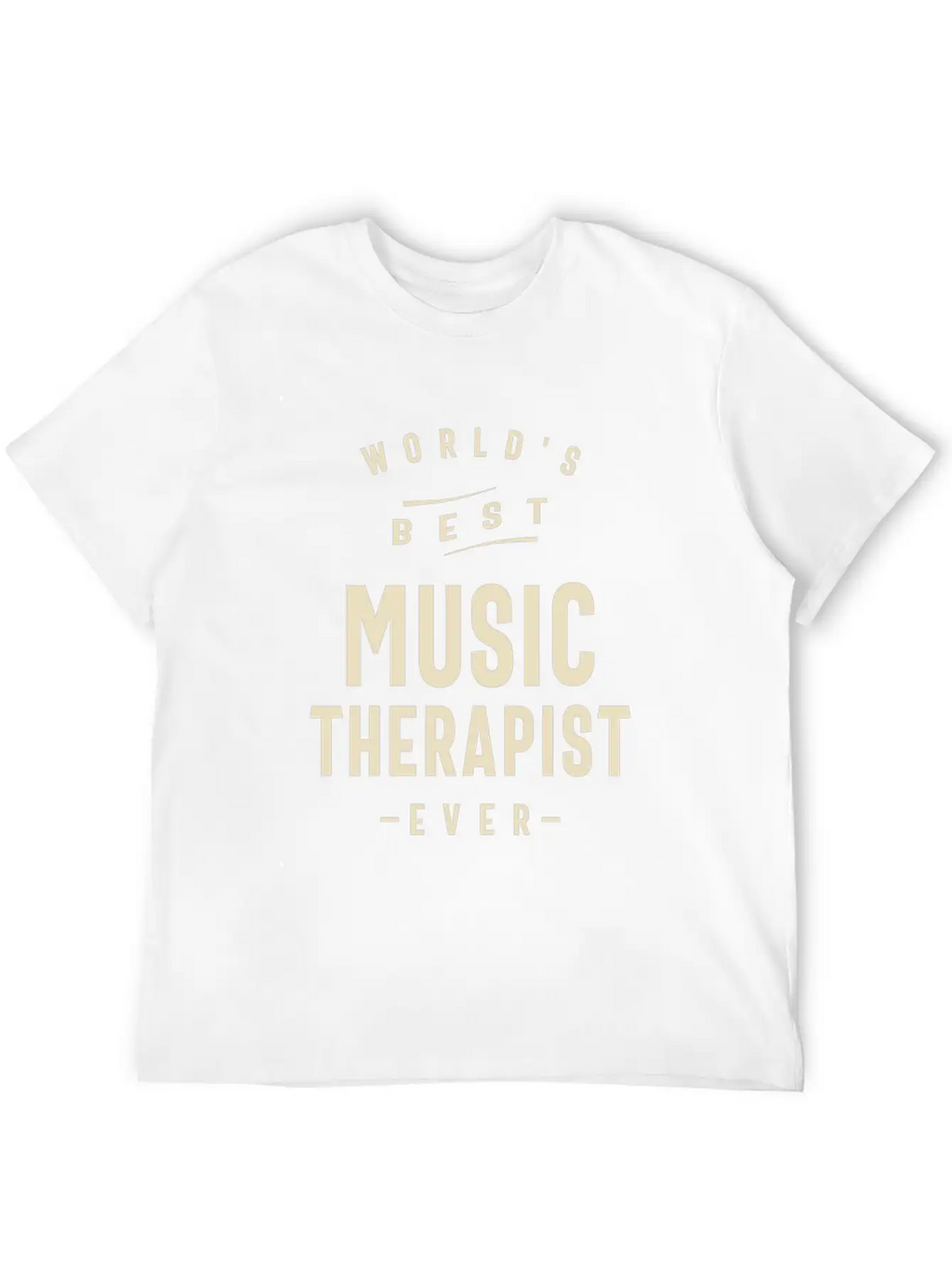 World's Best Music Therapist Breathable Soft Cotton T-Shirt – Timeless Casual Look