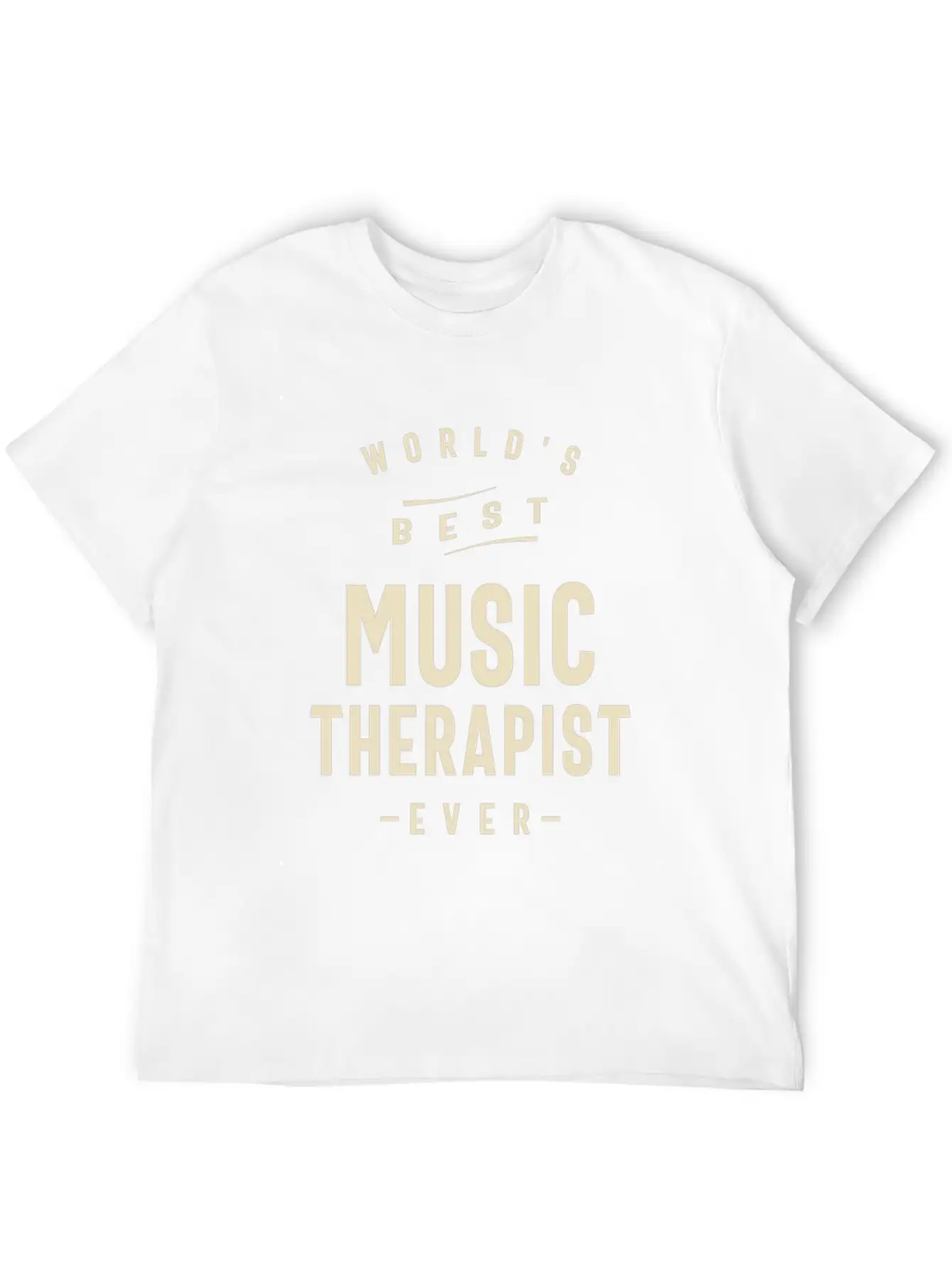 World's Best Music Therapist Breathable Soft Cotton T-Shirt – Timeless Casual Look