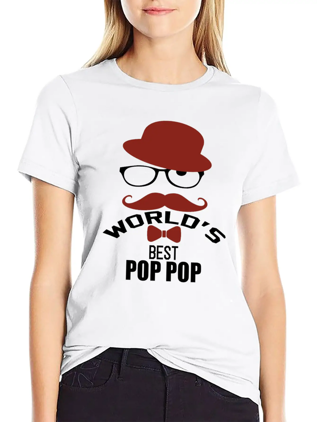 World's Best Pop Pop Unisex Short Sleeve Soft Cotton T-Shirt – Casual Everyday Wear
