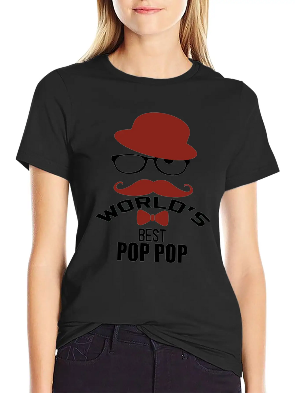 World's Best Pop Pop Unisex Short Sleeve Soft Cotton T-Shirt – Casual Everyday Wear