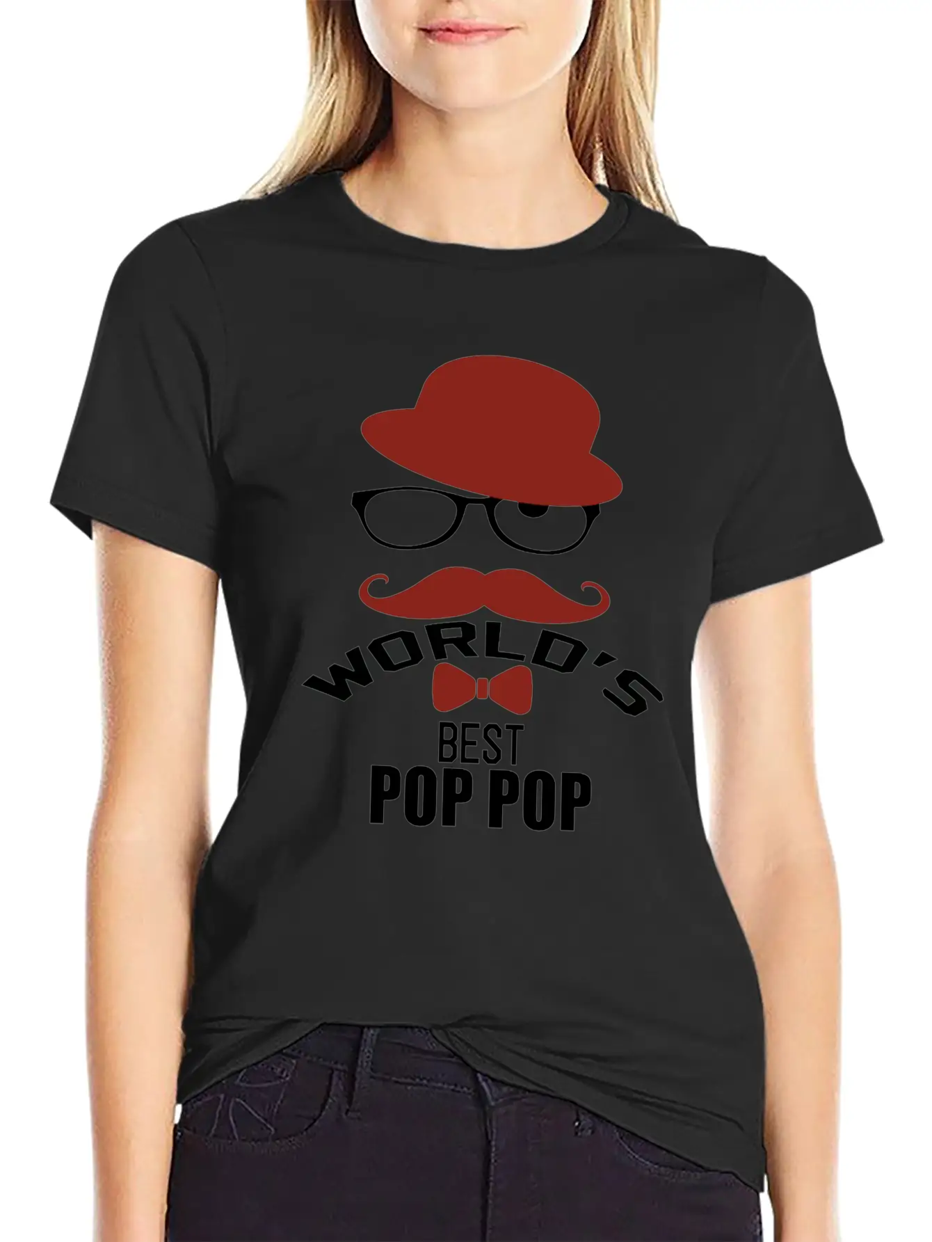 World's Best Pop Pop Unisex Short Sleeve Soft Cotton T-Shirt – Casual Everyday Wear