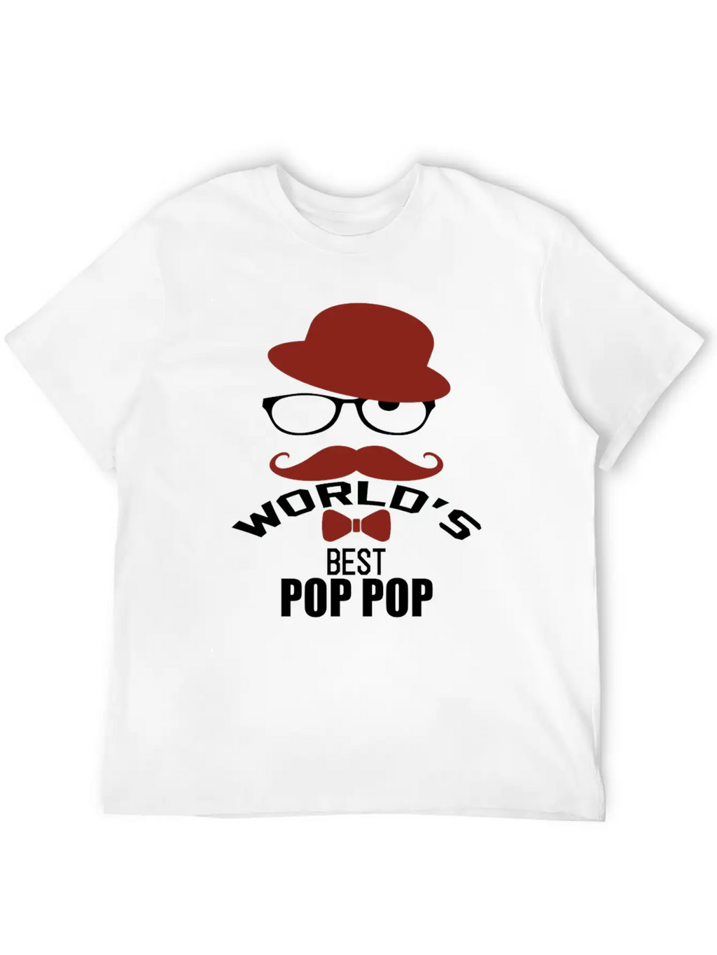 World's Best Pop Pop Unisex Short Sleeve Soft Cotton T-Shirt – Casual Everyday Wear