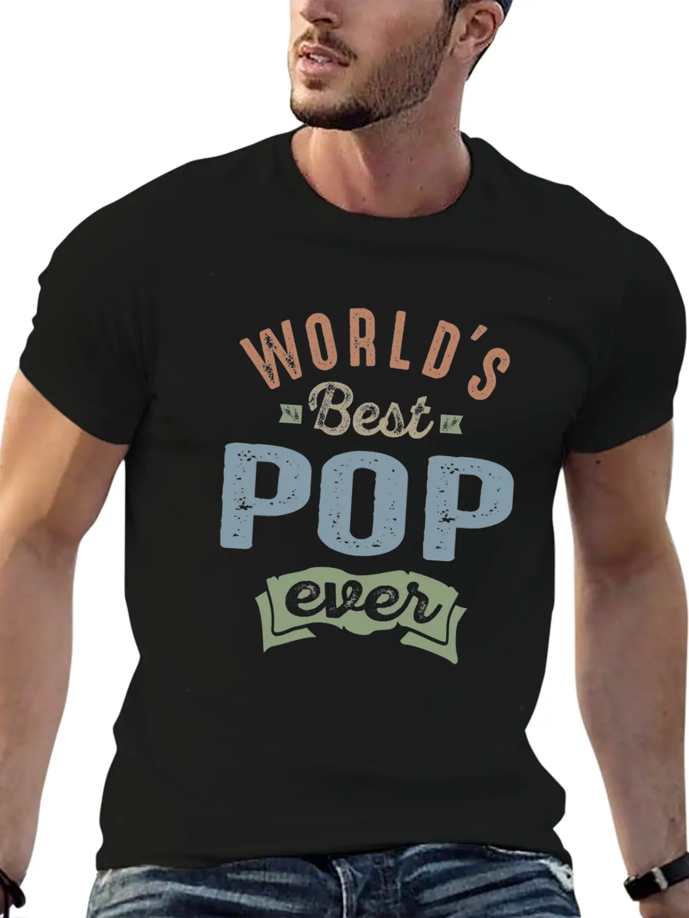 World's Best Pop Unisex Short Sleeve Soft Cotton T-Shirt – Casual Everyday Wear