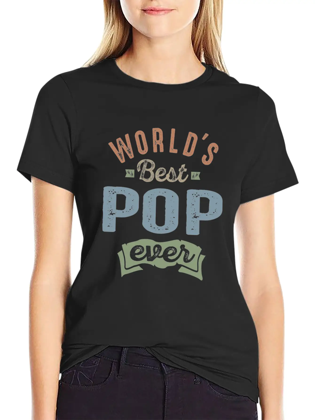 World's Best Pop Unisex Short Sleeve Soft Cotton T-Shirt – Casual Everyday Wear