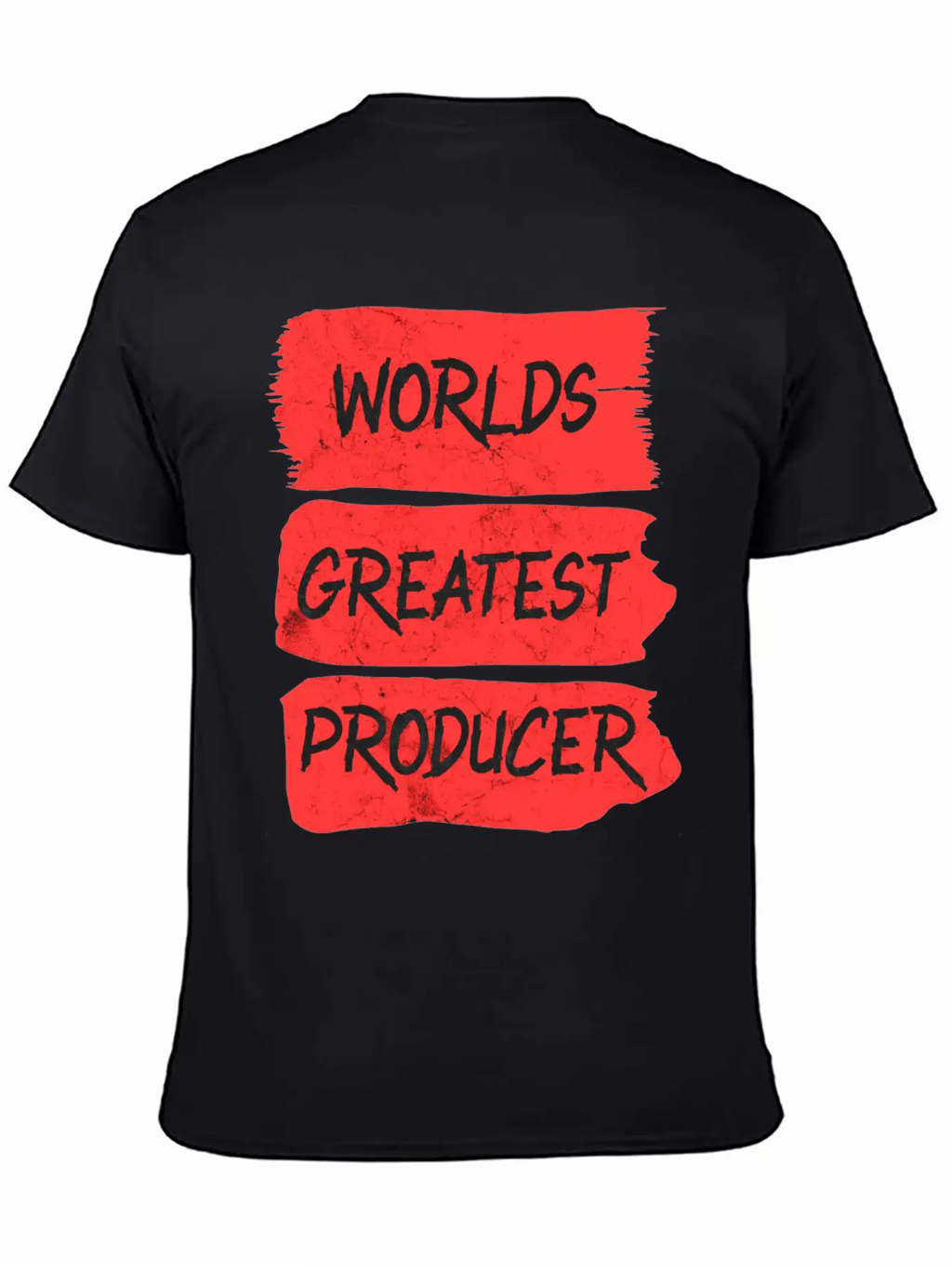 Worlds Greatest Producer Brushstroke Design Unisex Casual T-Shirt – Clean Design For Daily Comfort