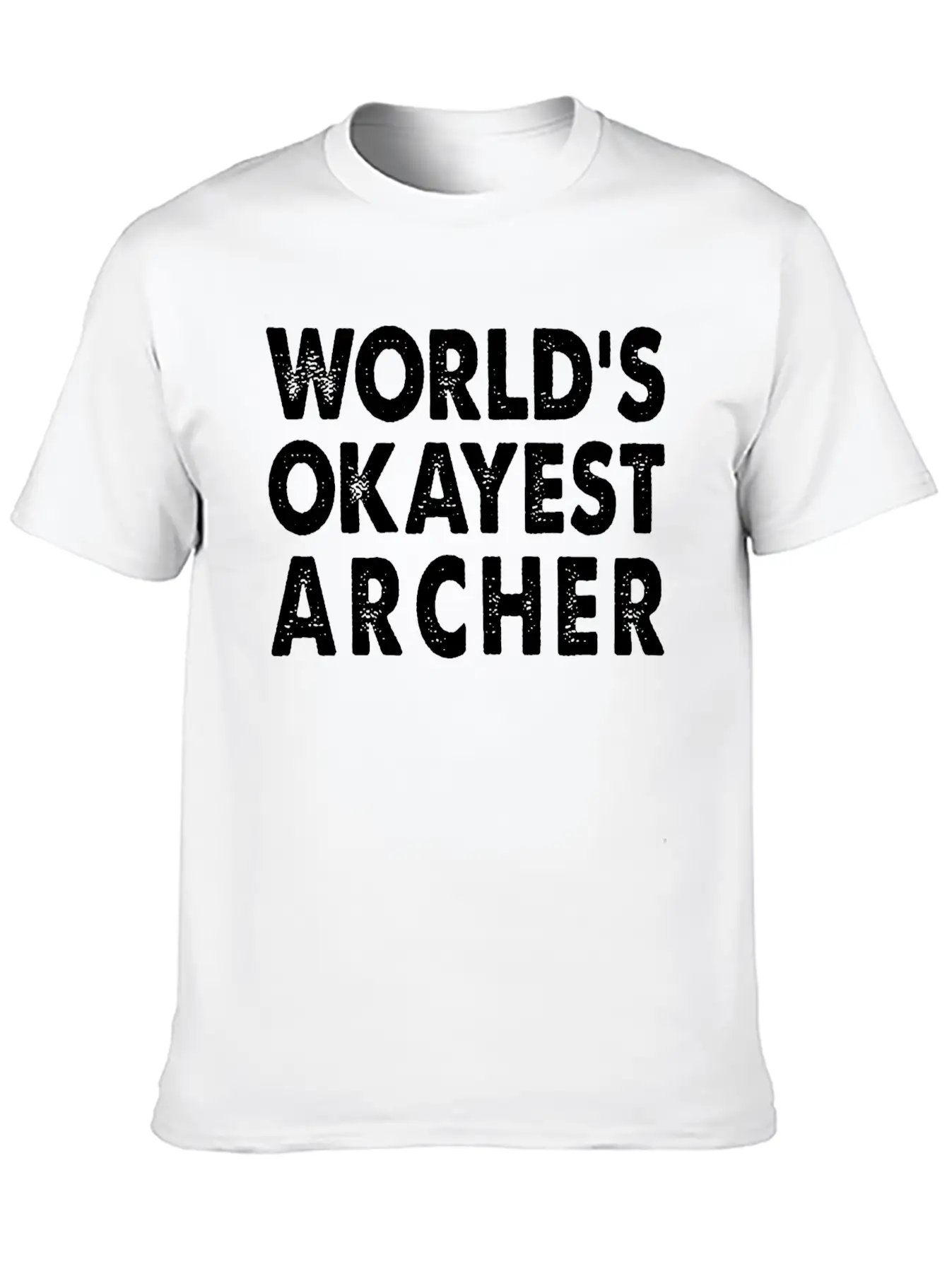 World's Okayest Archer Archery Bow And Arrow Breathable Soft Cotton T-Shirt – Timeless Casual Look