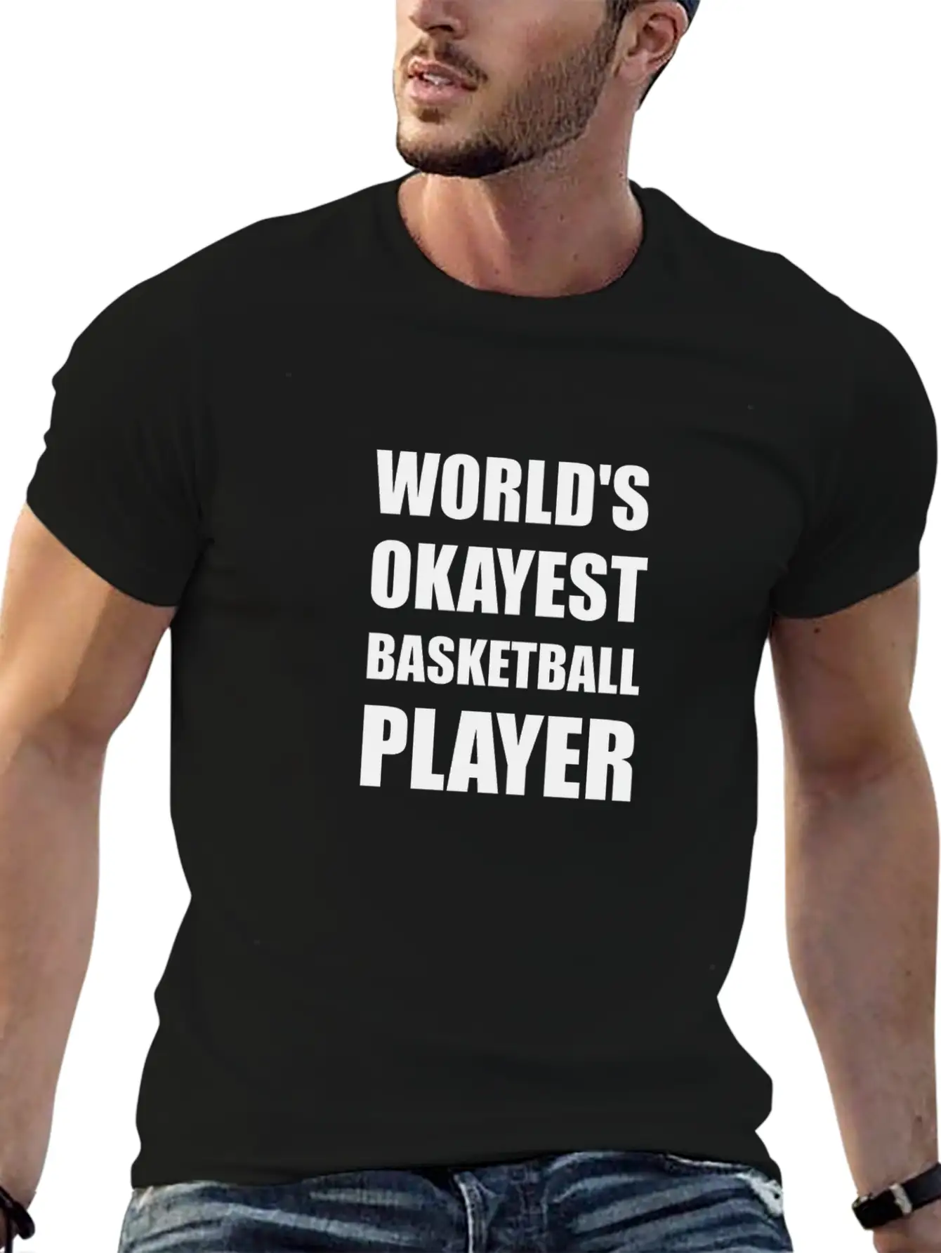 Worlds Okayest Basketball Essential Cotton Tee For Daily Outfits – Unisex Style