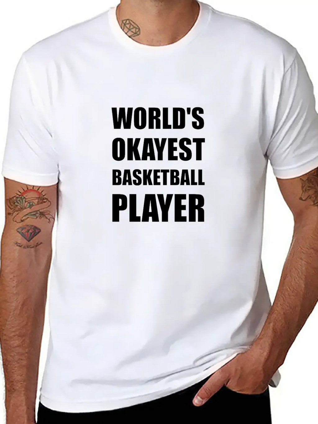 Worlds Okayest Basketball Essential Cotton Tee For Daily Outfits – Unisex Style